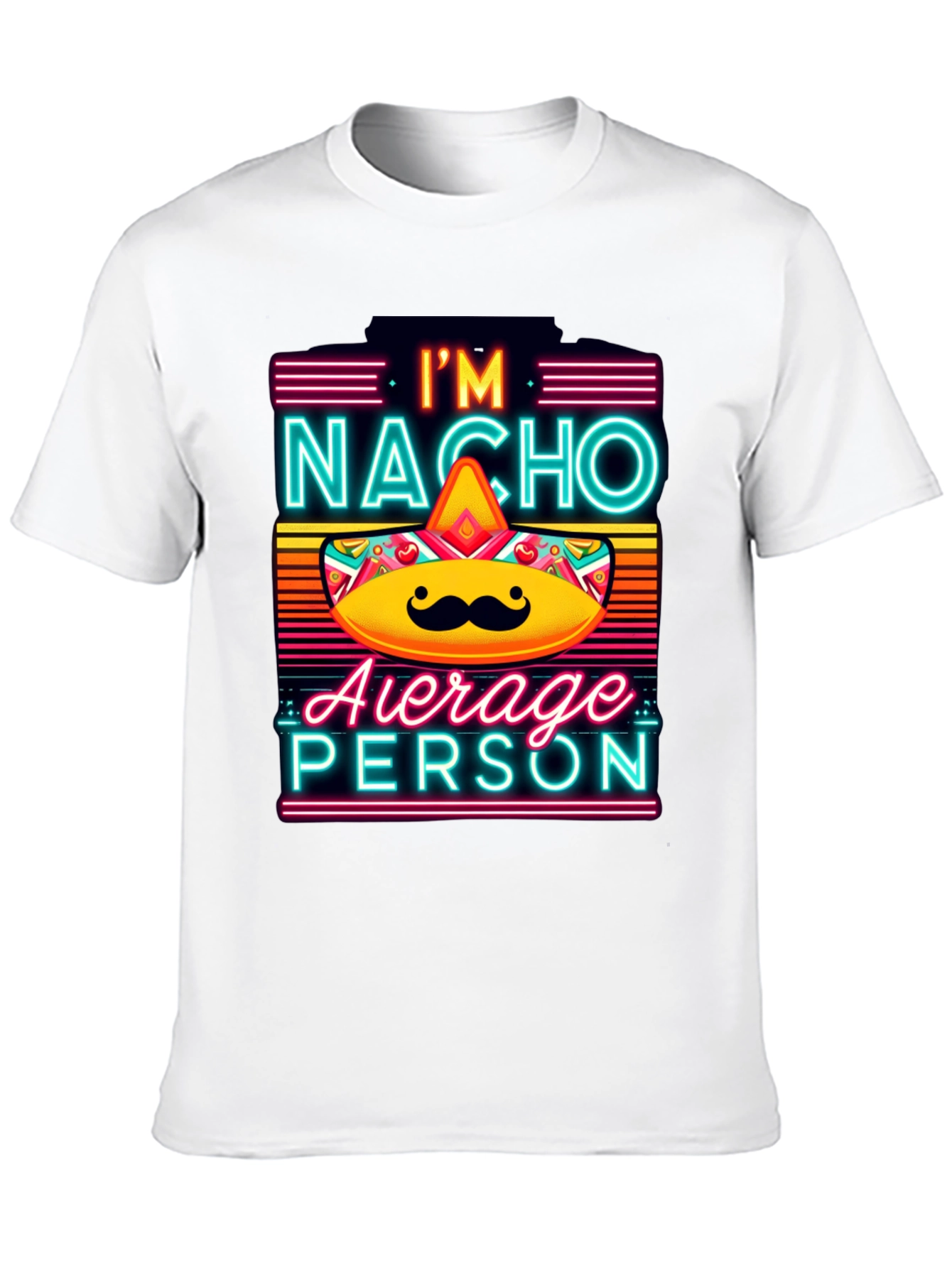 Black Nacho Average Person T-Shirt - Funny Novelty Tee view 10