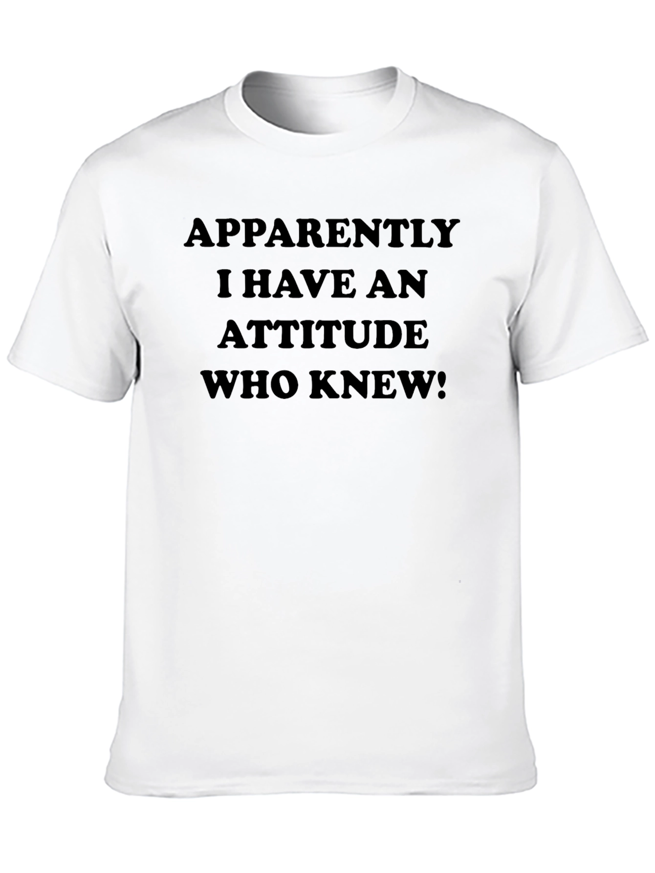 Black Attitude Funny Graphic T-Shirt for Men view 10