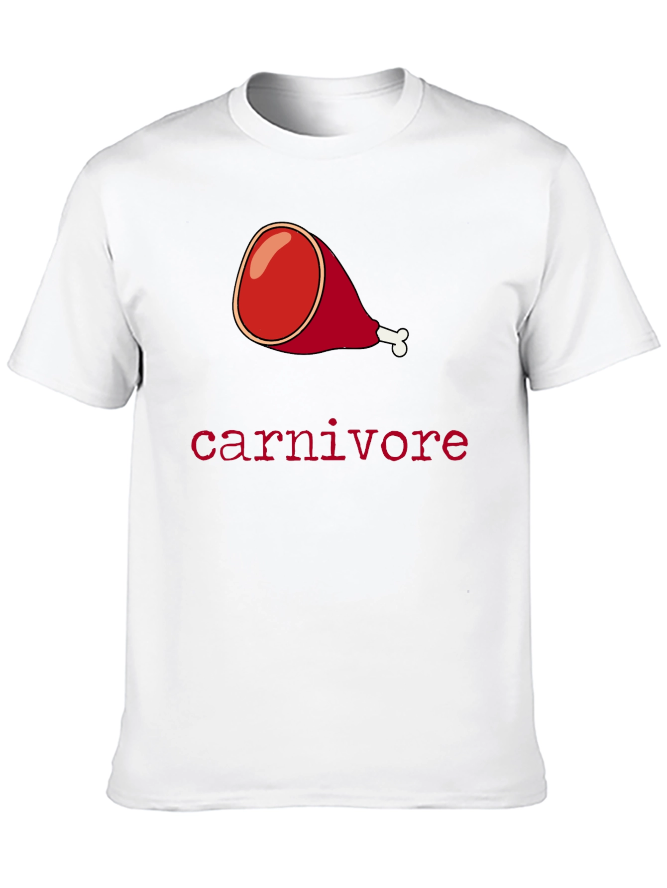 Black Carnivore Ham Graphic Tee - Meat Lover's T-Shirt view 10