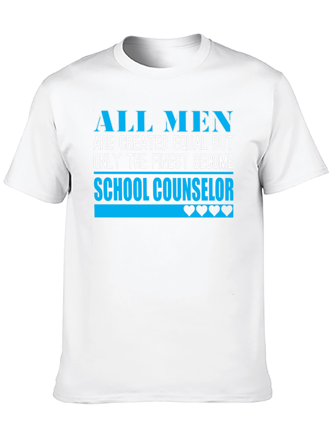 Black Finest School Counselor Men's Black T-Shirt view 10