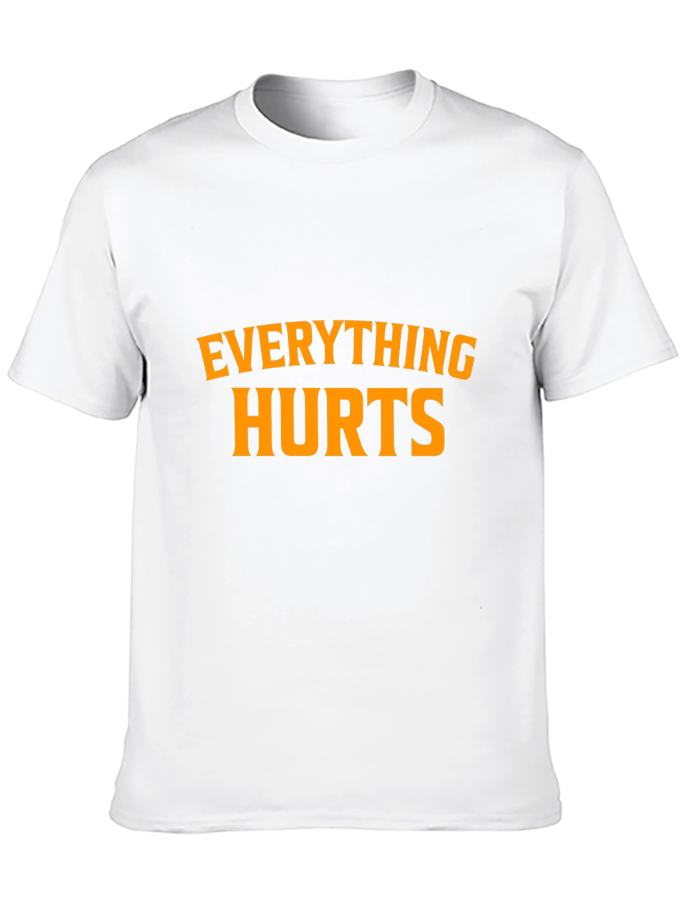 Black Everything Hurts Black Graphic T-Shirt view 10