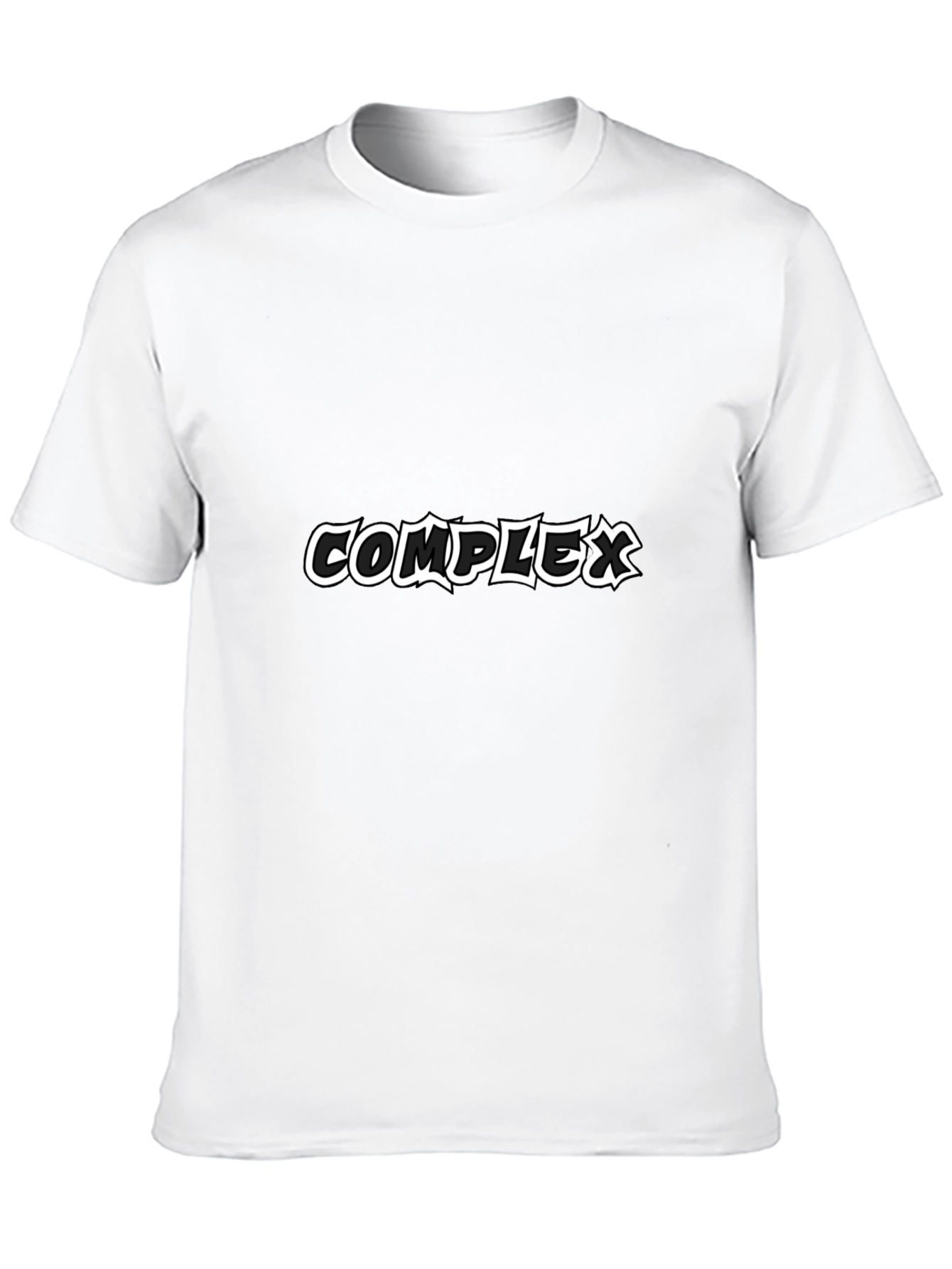 Black Complex Graphic Print Black T-Shirt view 10
