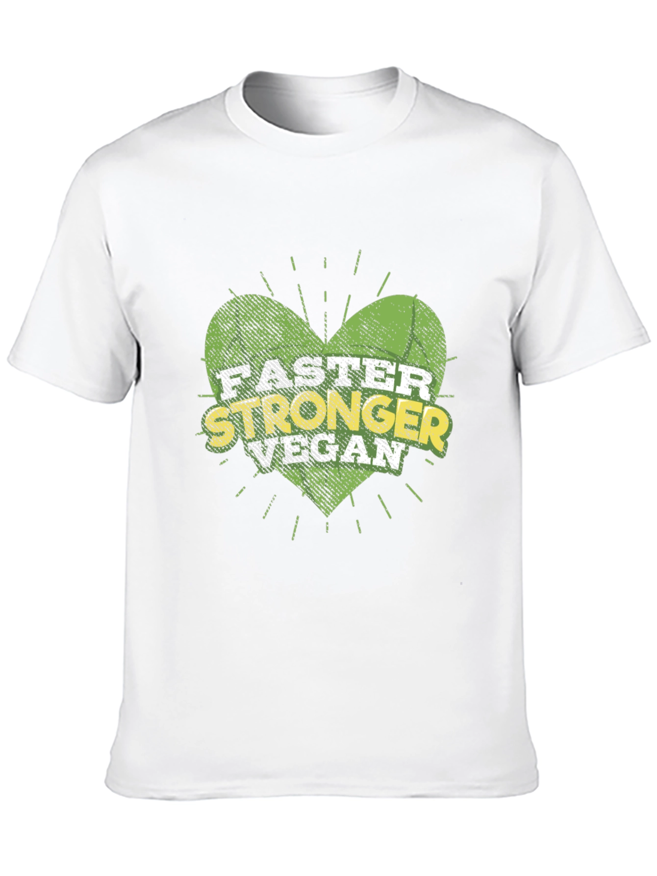 Black Faster Stronger Vegan T-Shirt view 10