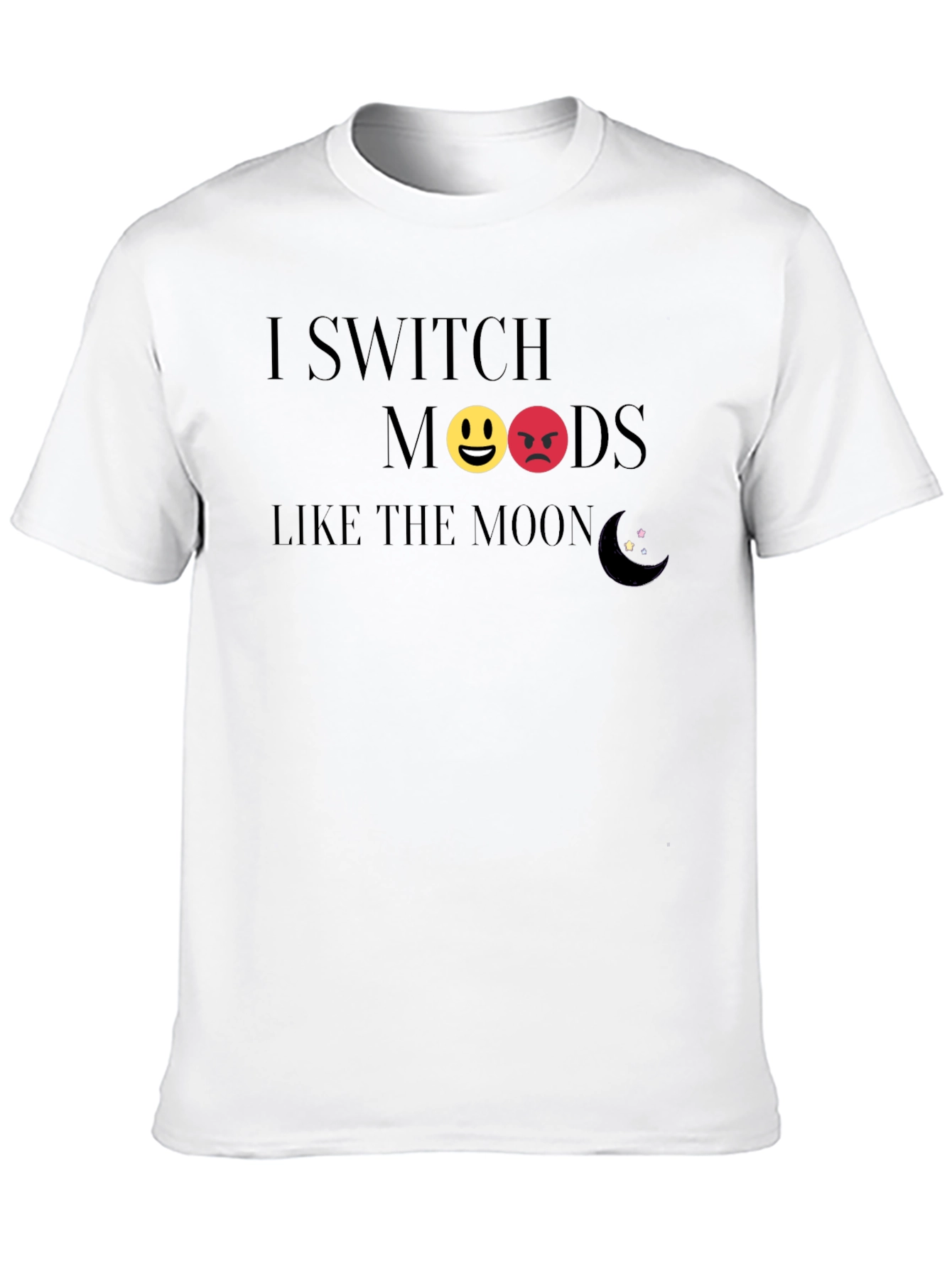 Black Moods Like the Moon Graphic Tee view 10