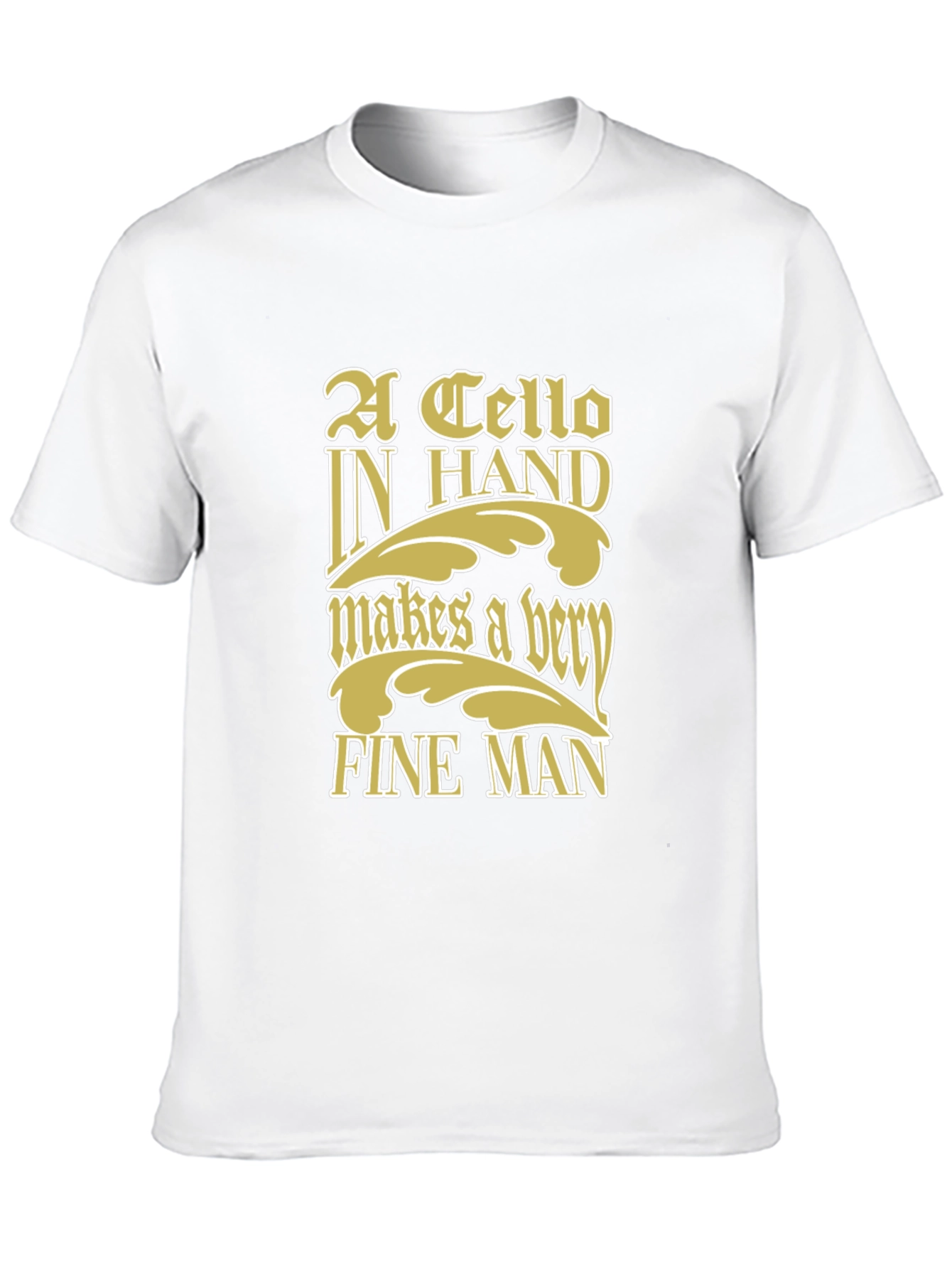 Black Cello In Hand Graphic T-Shirt view 10