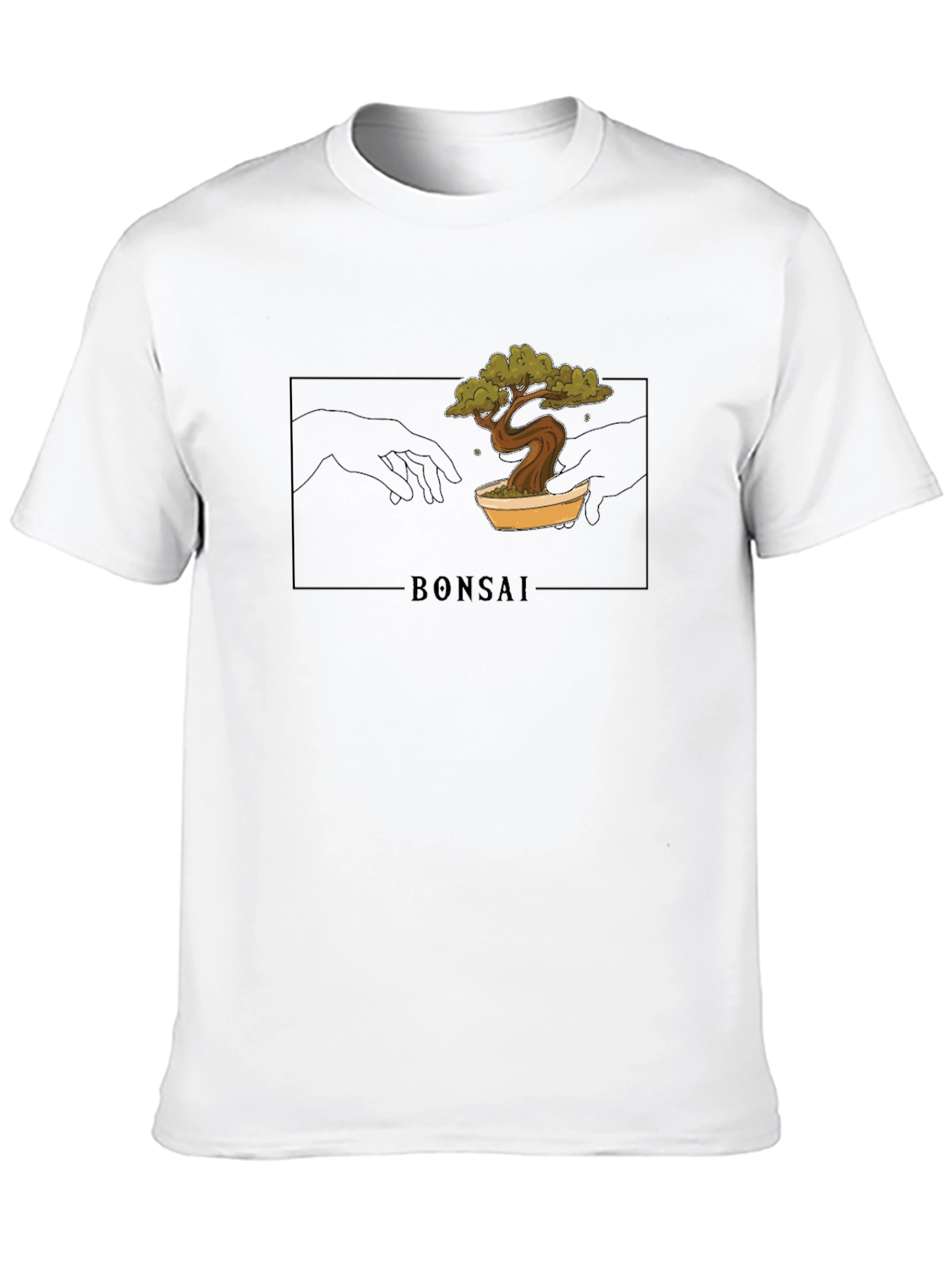 Black Bonsai Creation Graphic Tee - Black Unisex T-Shirt view 10