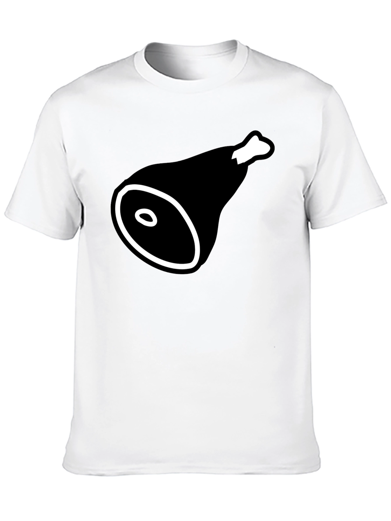 Black Ham Graphic T-Shirt - Funny Food Tee for Meat Lovers view 10