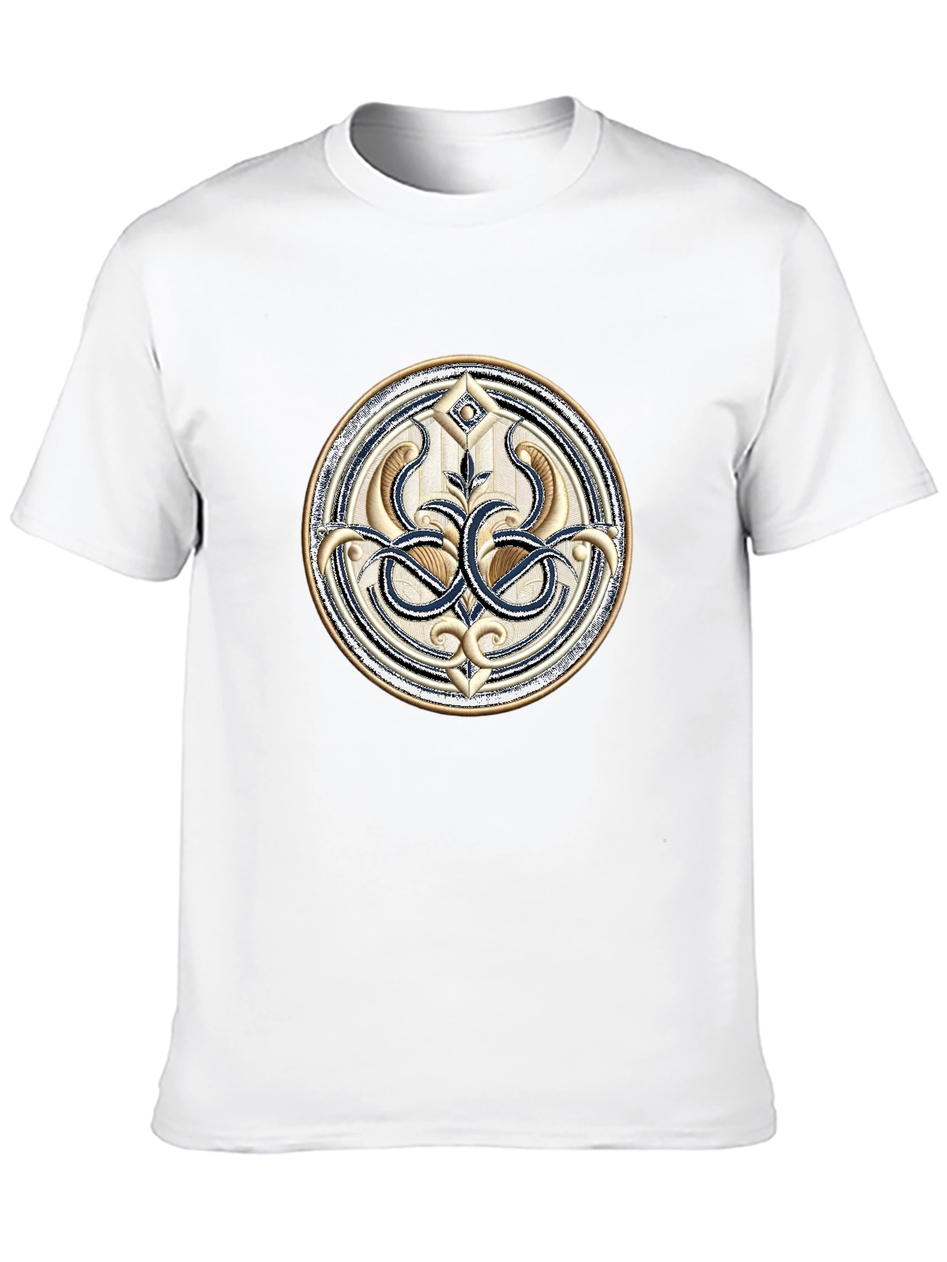 Ornate Emblem Black T-Shirt - 10