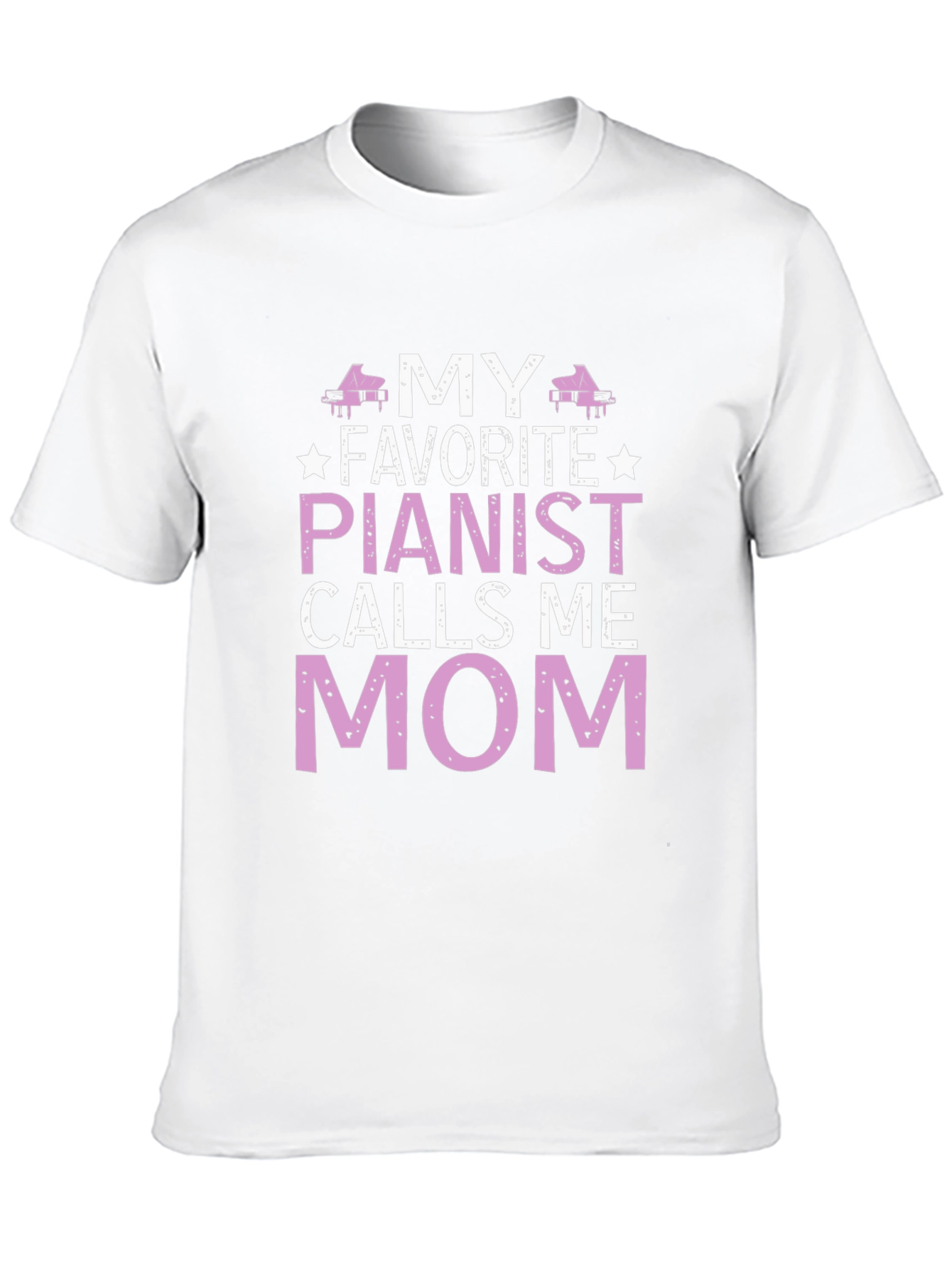 Black My Favorite Pianist Calls Me Mom T-Shirt view 10
