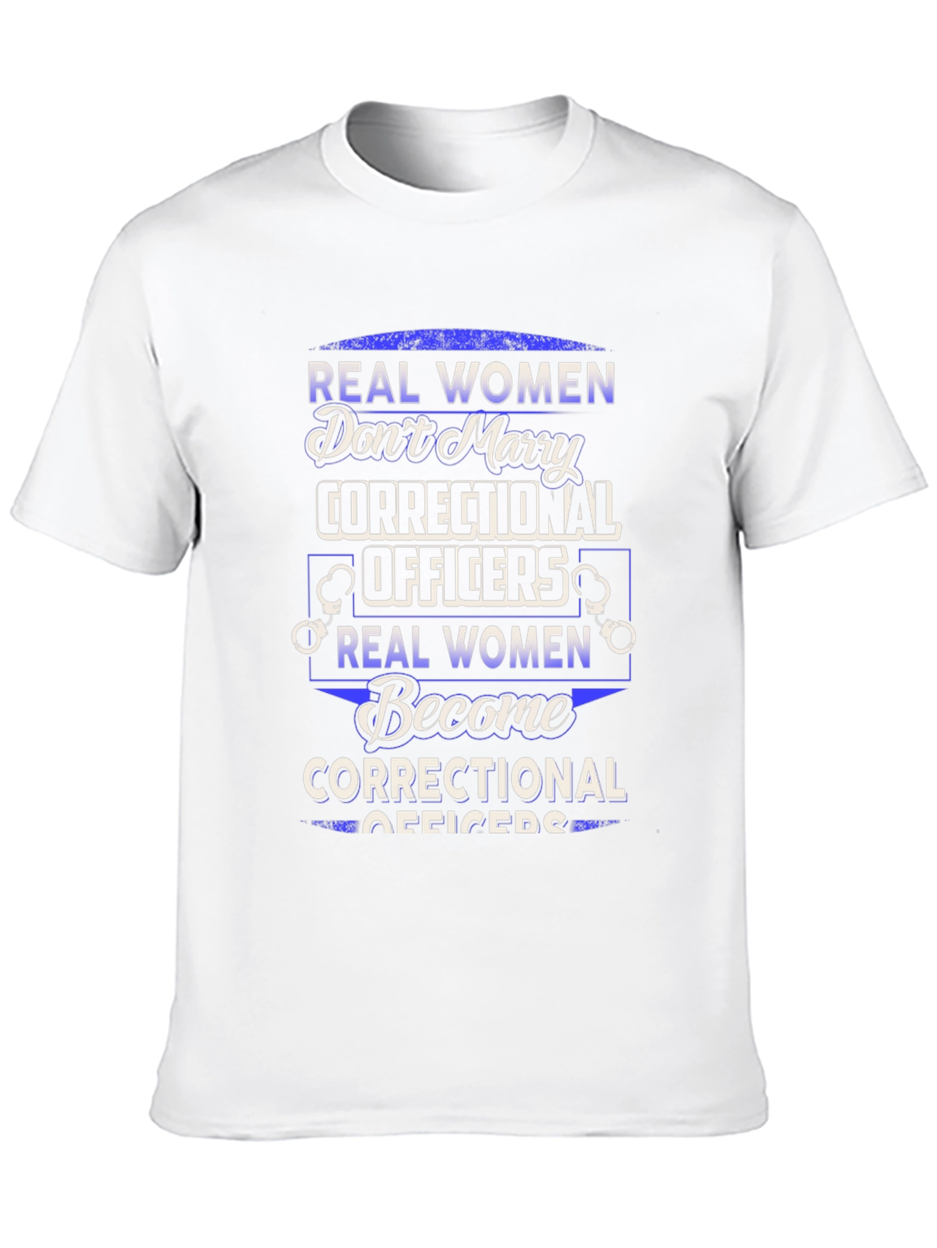 Black Real Women Correctional Officer Graphic T-Shirt view 10