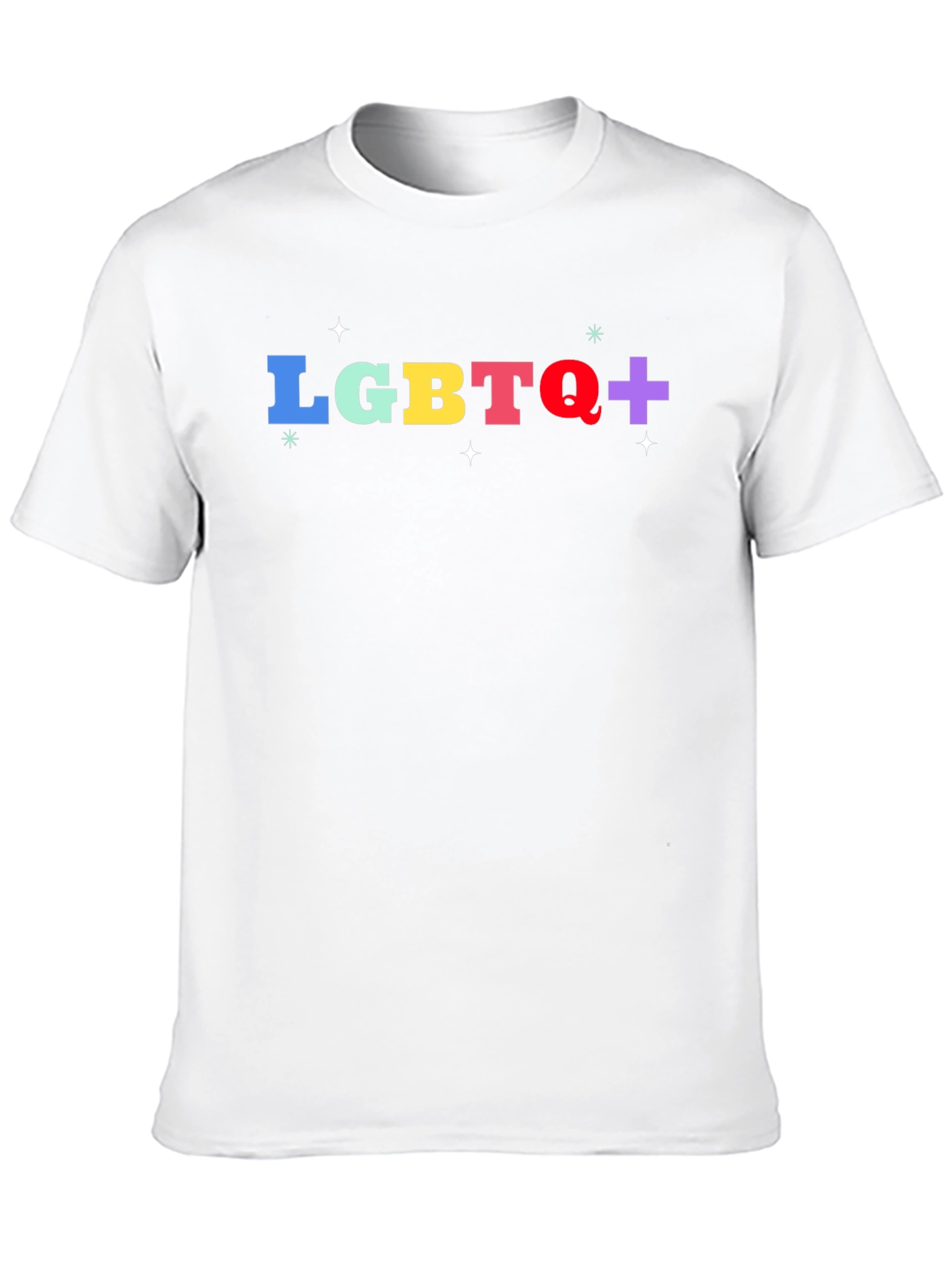 Black LGBTQ+ Pride T-Shirt - Black Cotton Blend view 10