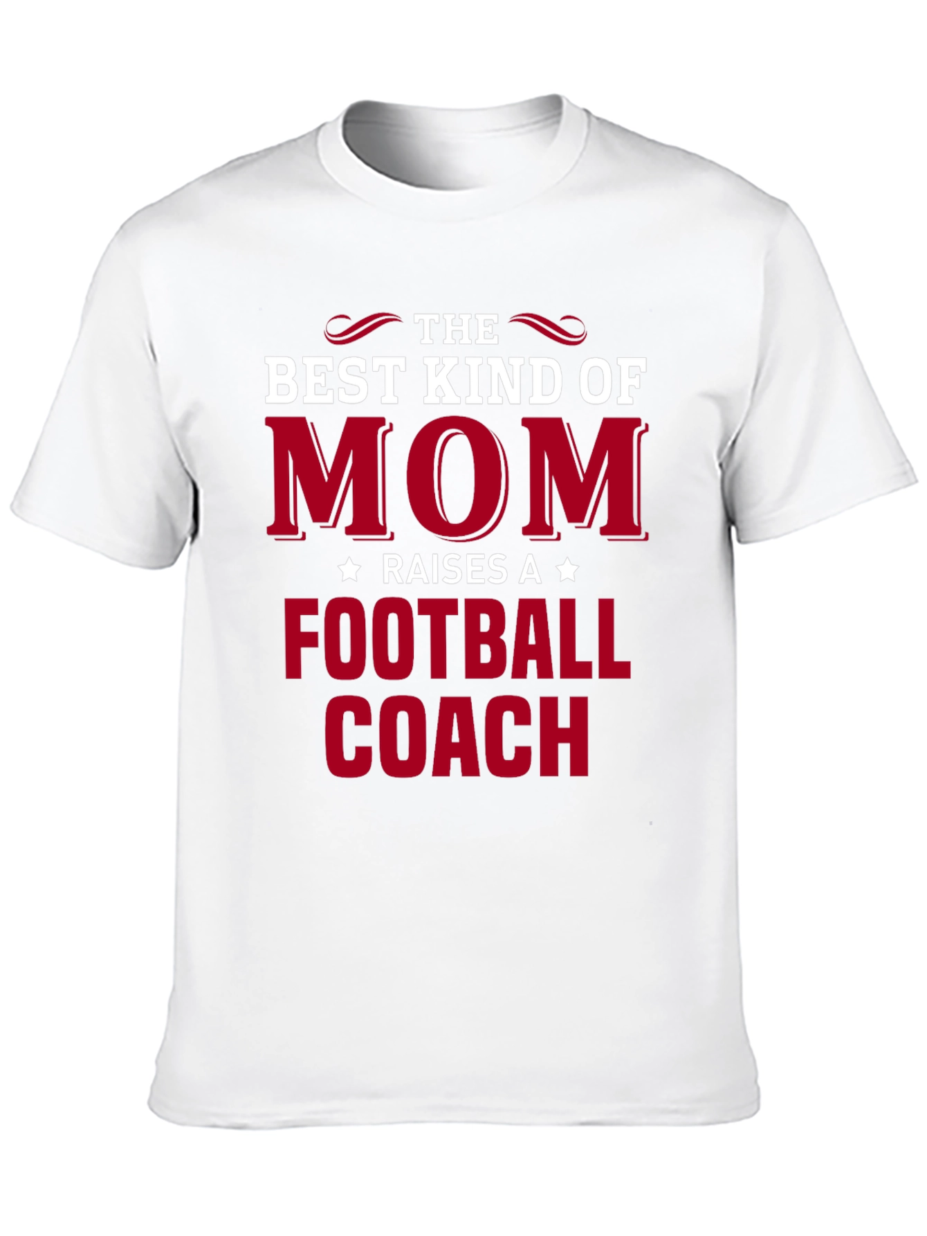 Black Best Kind of Mom Football Coach T-Shirt view 10