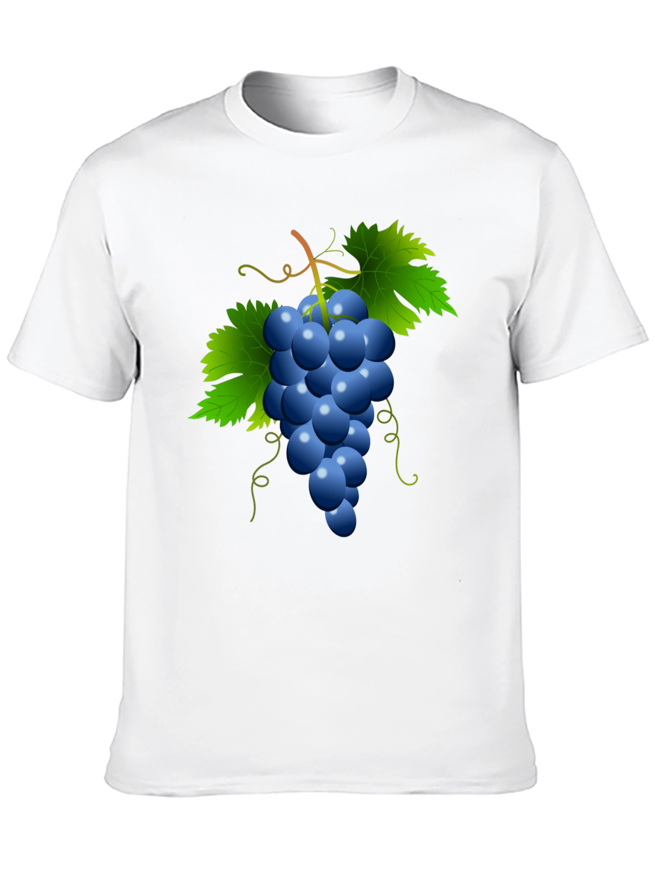 Black Grapes Graphic Tee - Casual Black T-Shirt view 10