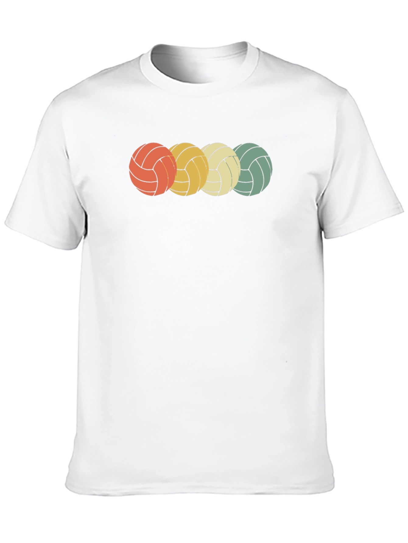 Black Retro Volleyball T-Shirt view 10