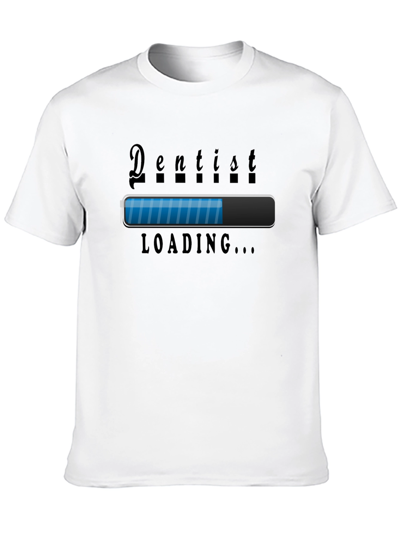 Black Dentist Loading T-Shirt - Funny Dental Gift view 10