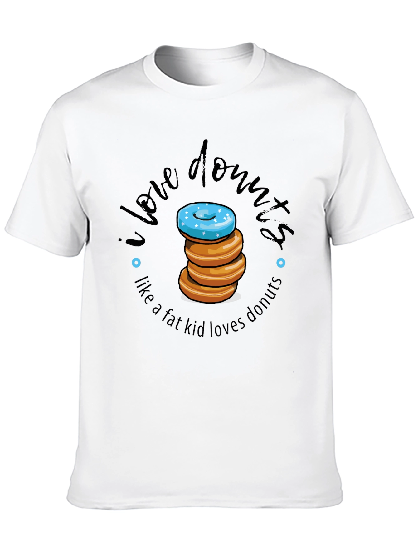 Black I Love Donuts T-Shirt view 10