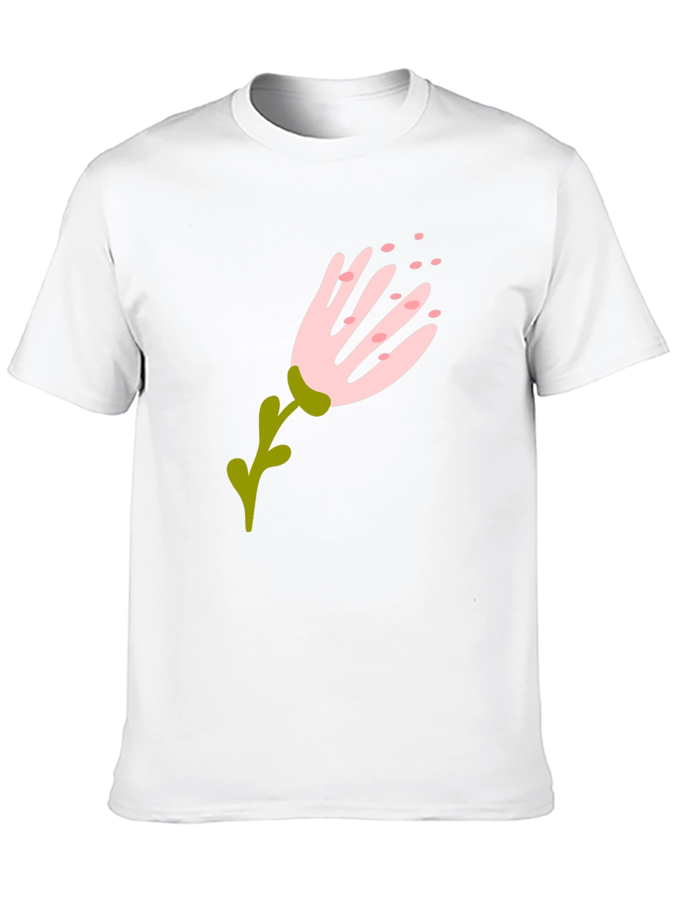 Black Floral Graphic Black T-Shirt view 10