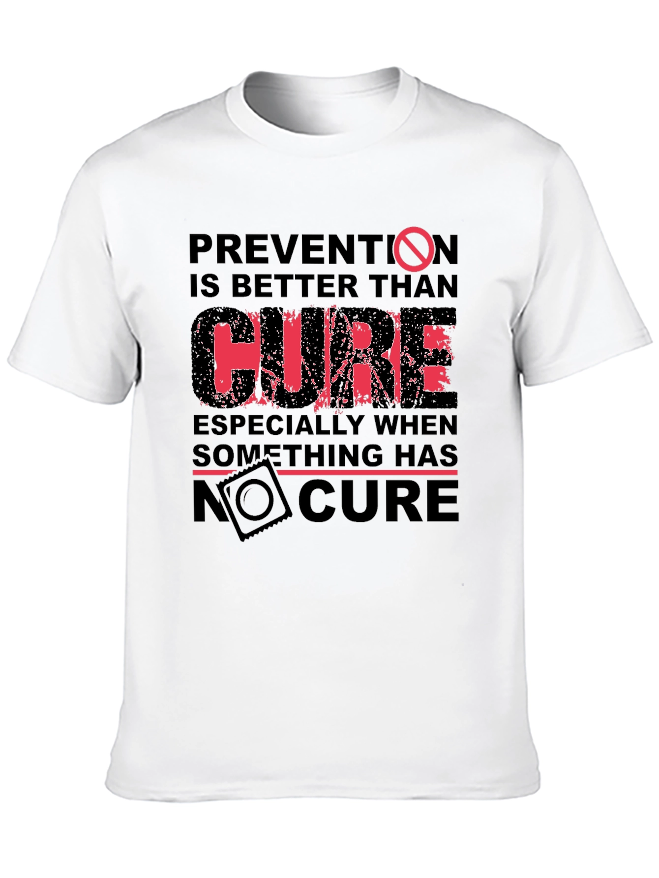 Black Prevention T-Shirt: Better Than Cure Graphic Tee view 10