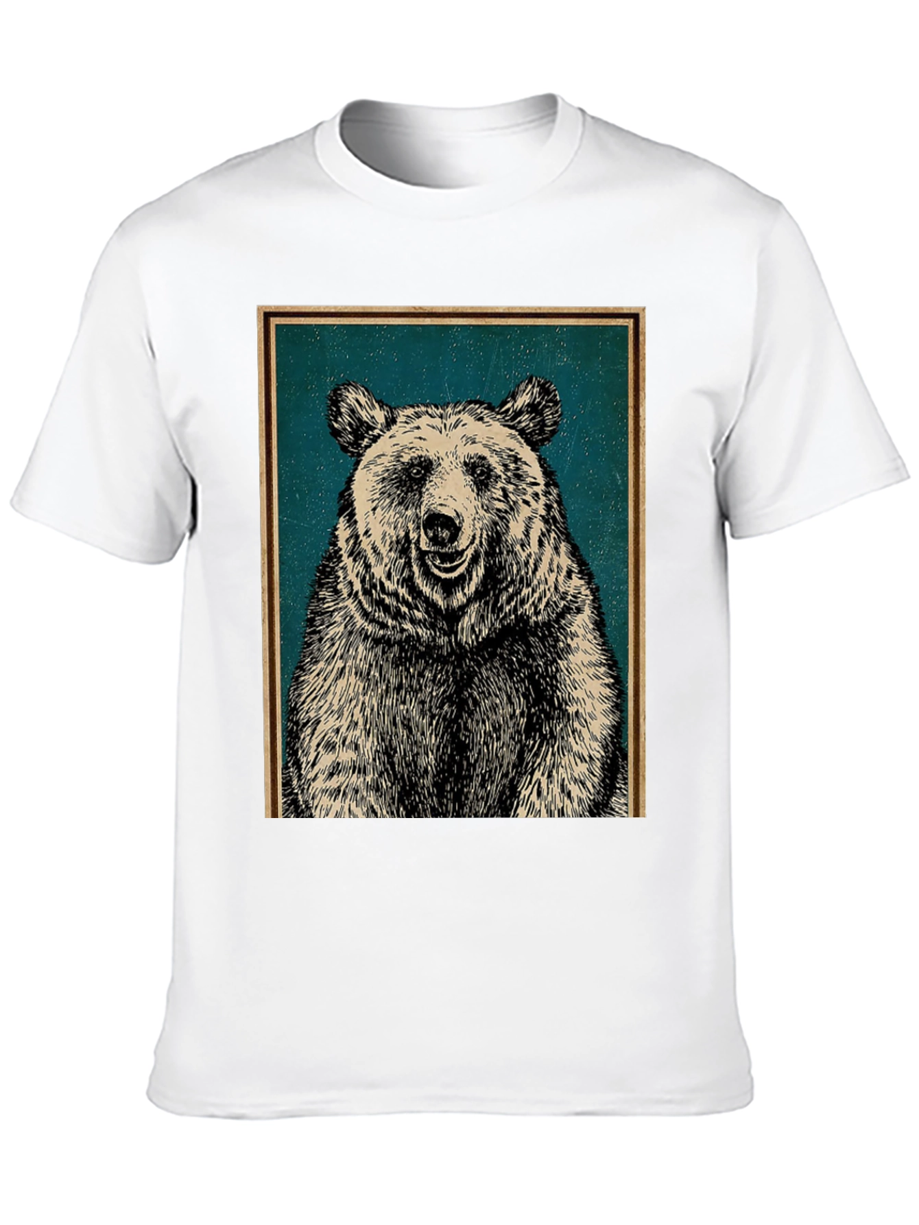 Black Bear Graphic Print Crew Neck T-Shirt view 10