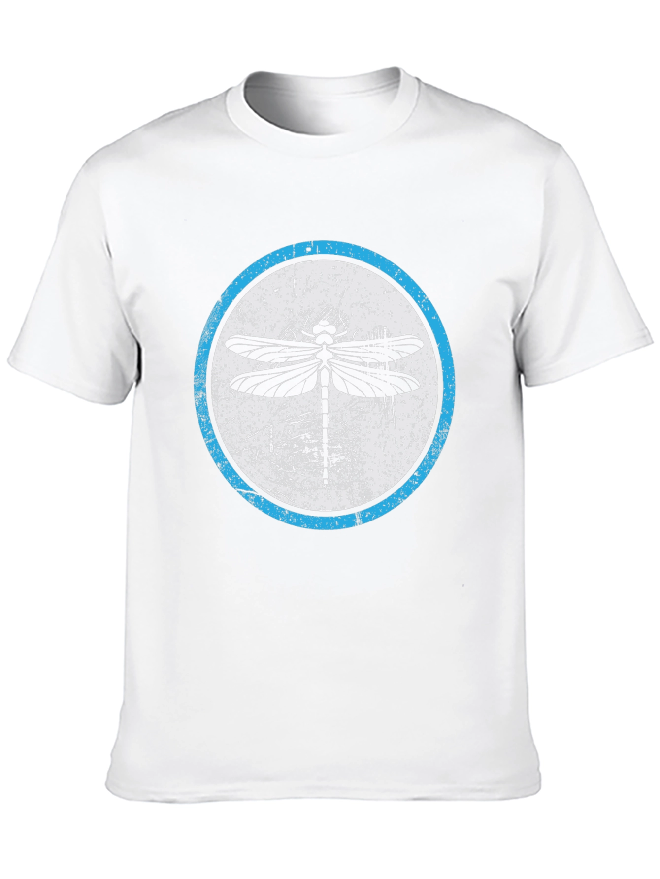 Black Dragonfly Graphic Tee - Black Casual Cotton T-Shirt view 10