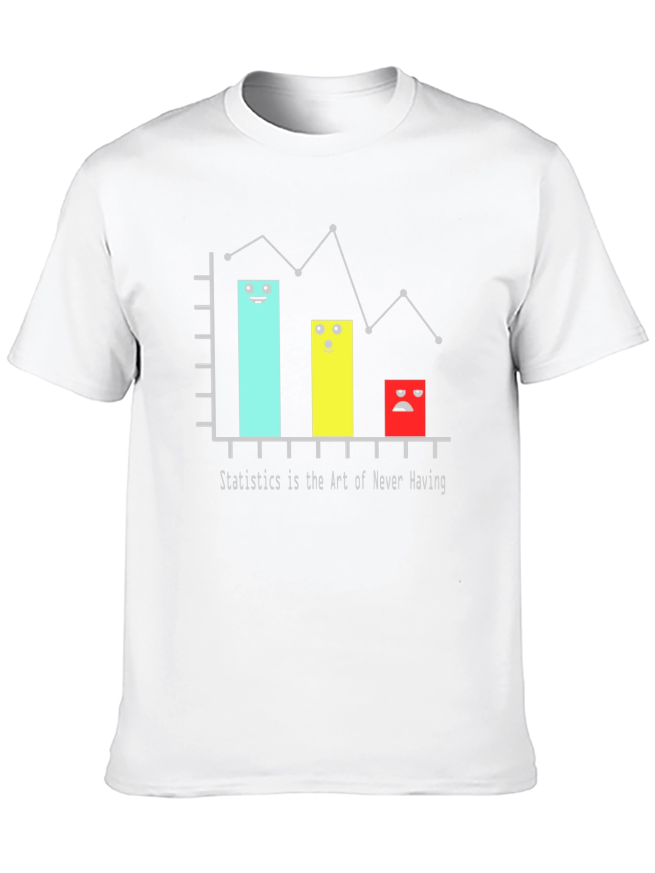 Black Statistics Humor Graphic Tee view 10