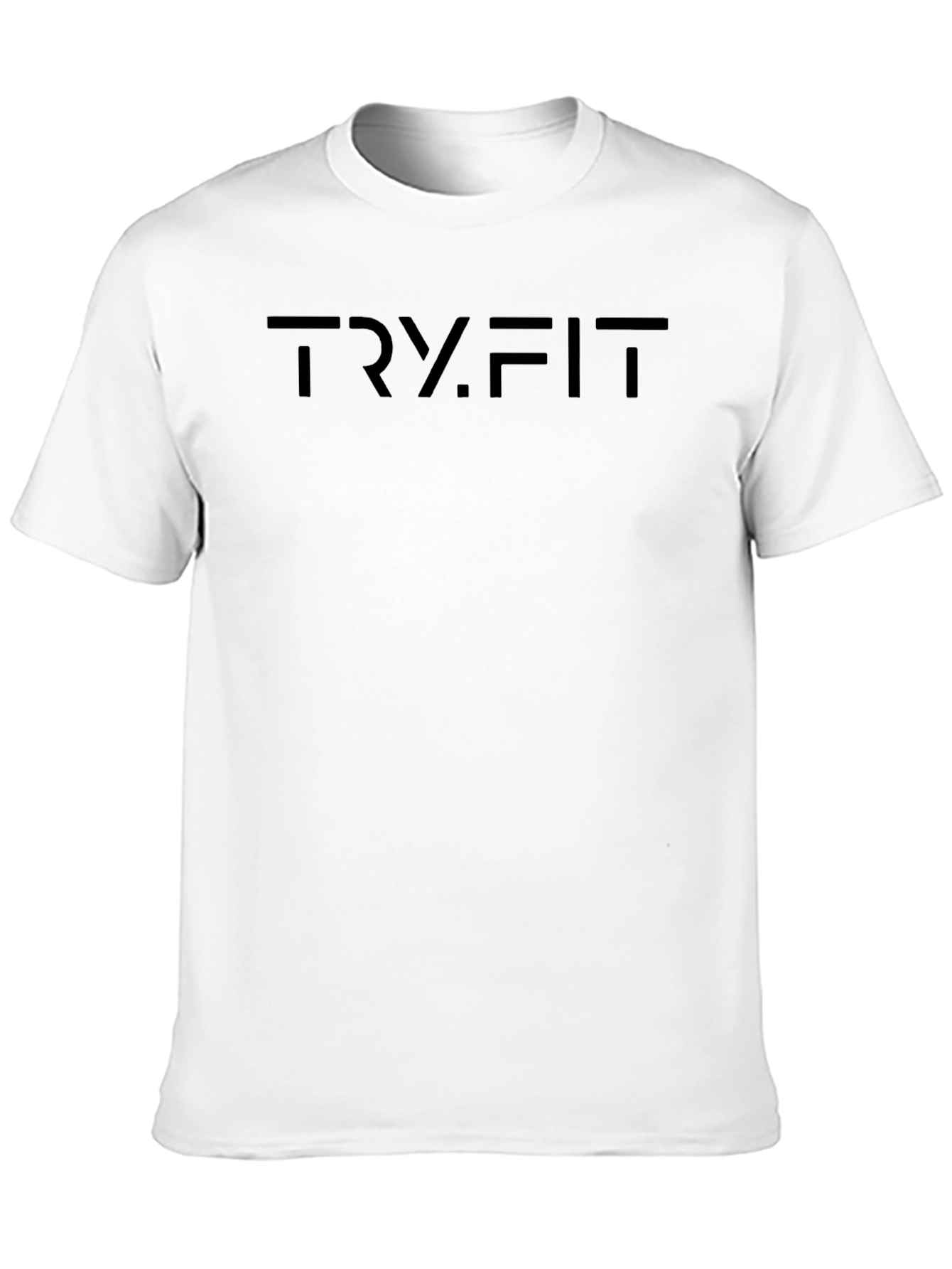 Black TRY.FIT Black Crew Neck T-Shirt - Modern & Minimalist view 10
