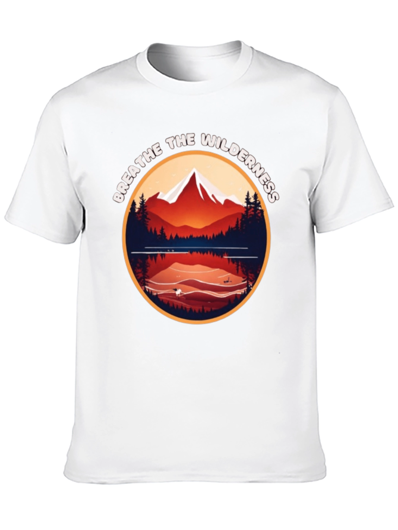 Black Breathe the Wilderness Graphic Tee view 10