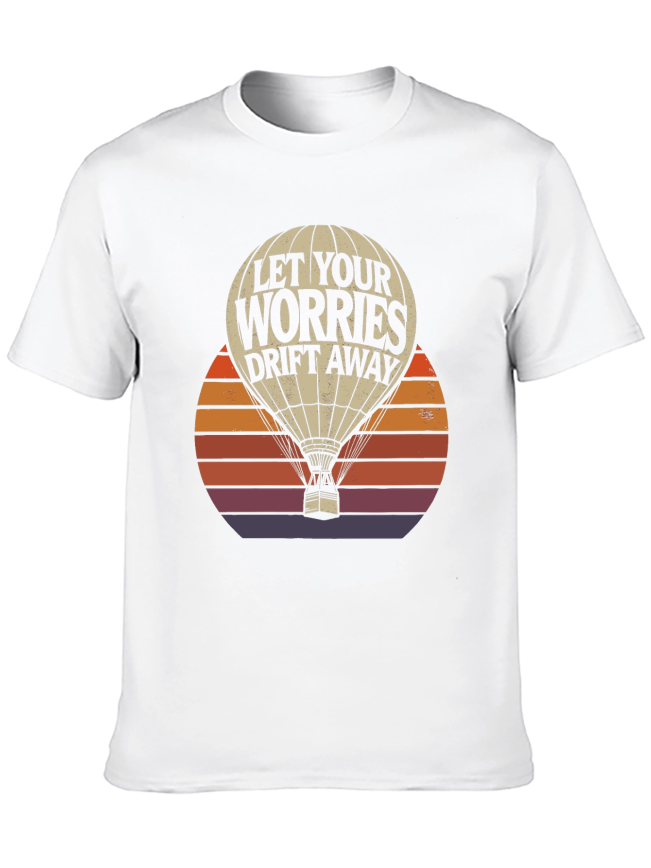 Black Let Your Worries Drift Away T-Shirt view 10