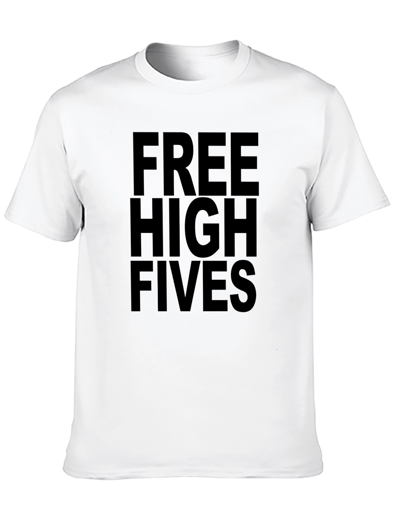 Black Free High Fives Graphic Tee - Black view 10