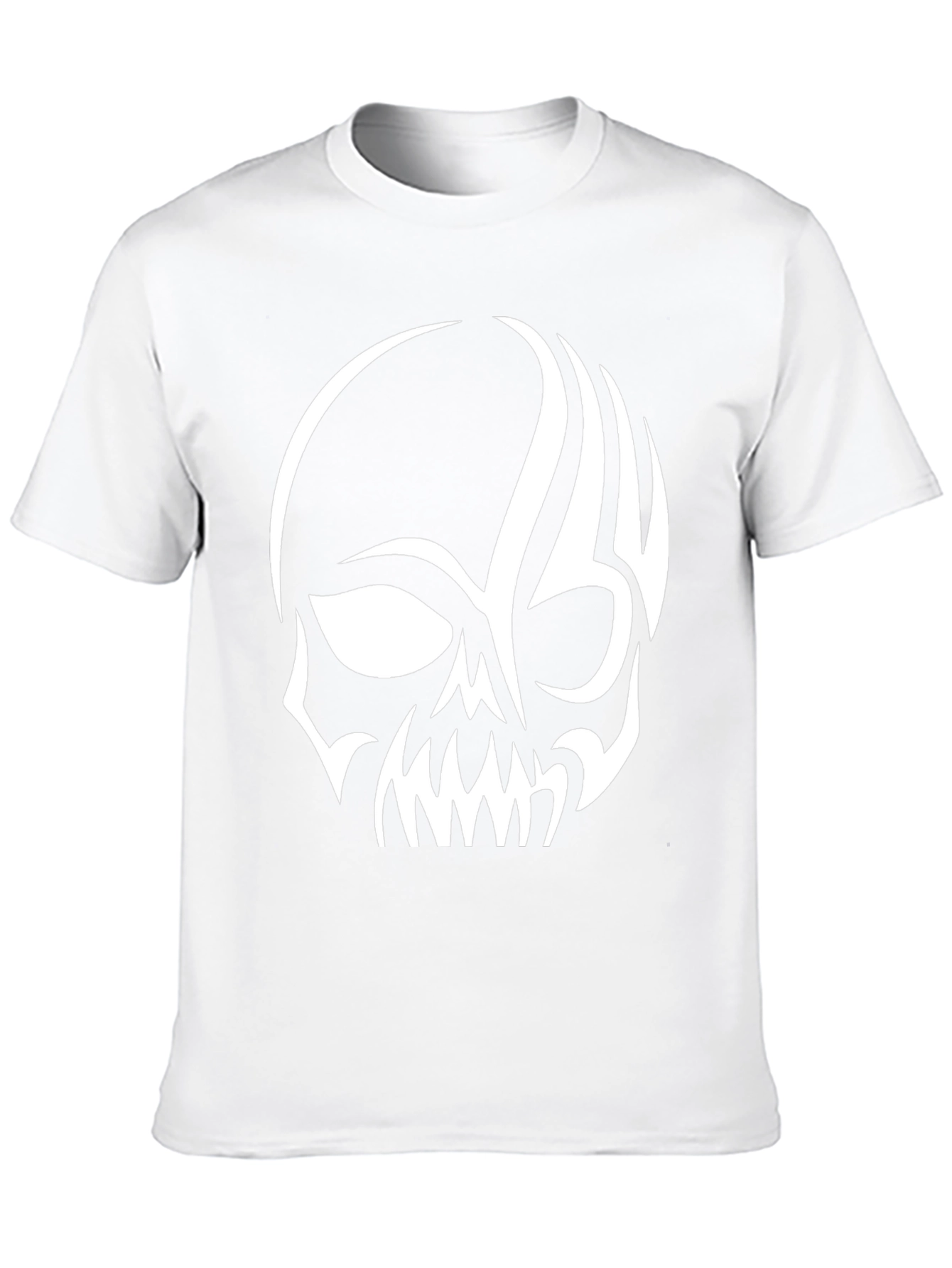 Black Skull Graphic Tee - Men's Black T-Shirt view 10