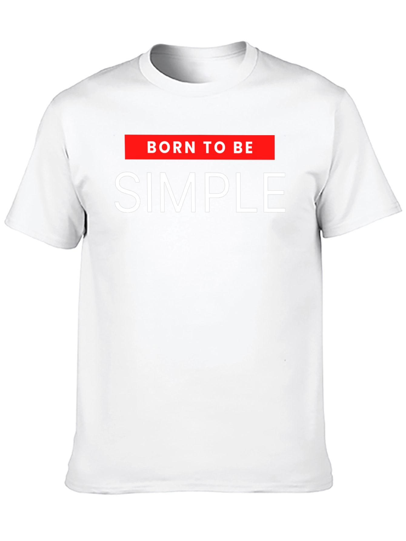 Black Born to be Simple Graphic T-Shirt view 10