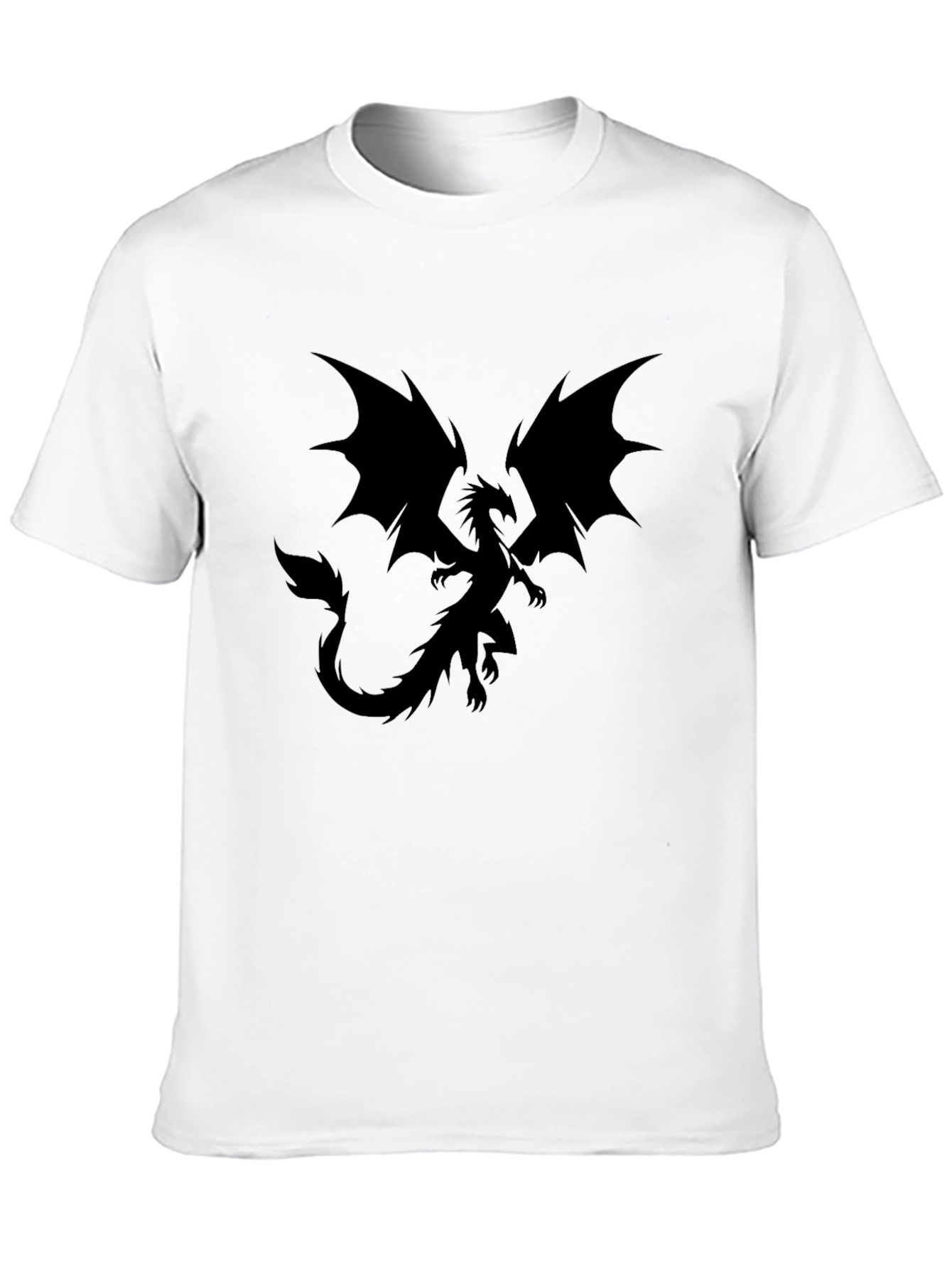 Dragon Graphic Black T-Shirt for Men - 10