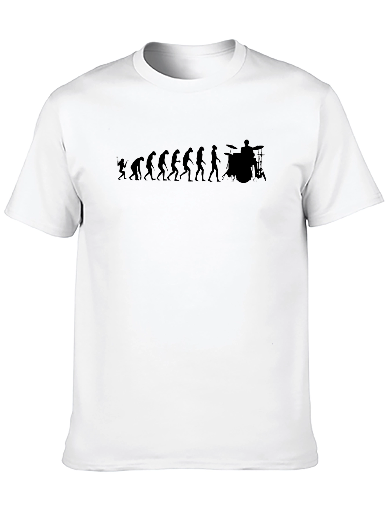 Black Evolution of Drummer T-Shirt - Black view 10