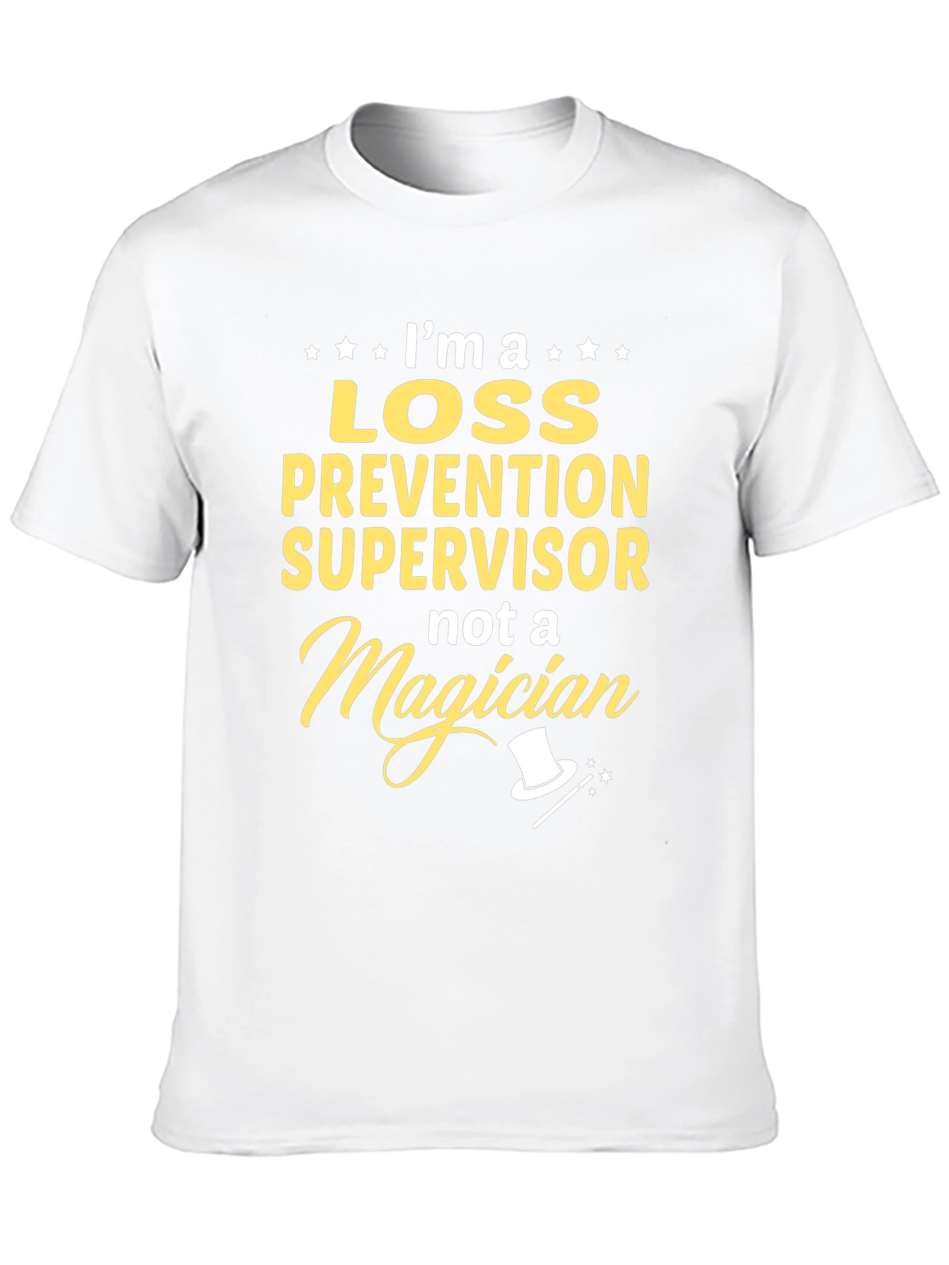 Black Loss Prevention Supervisor T-Shirt Funny Magician view 10