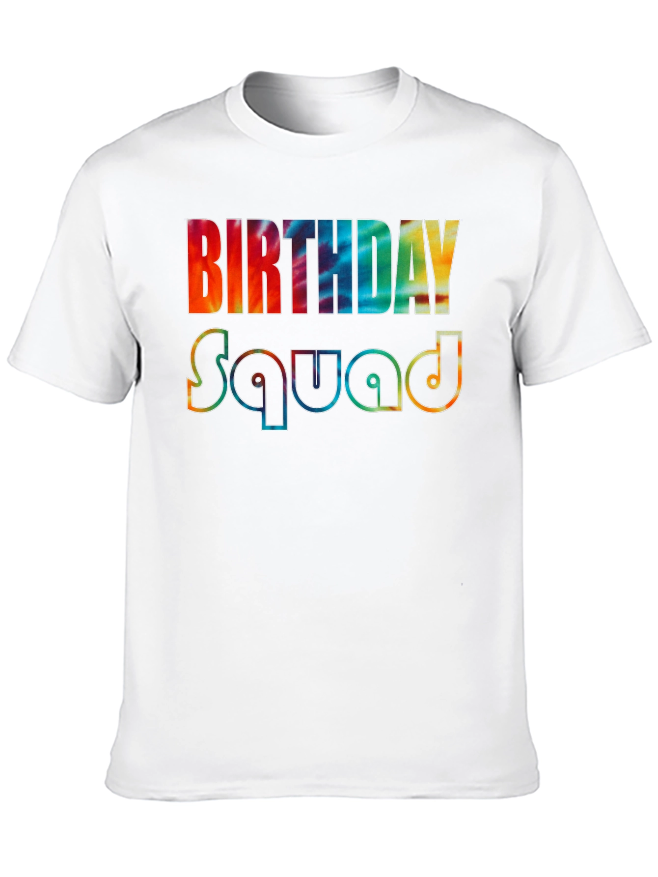 Black Birthday Squad Tie-Dye Graphic Tee view 10