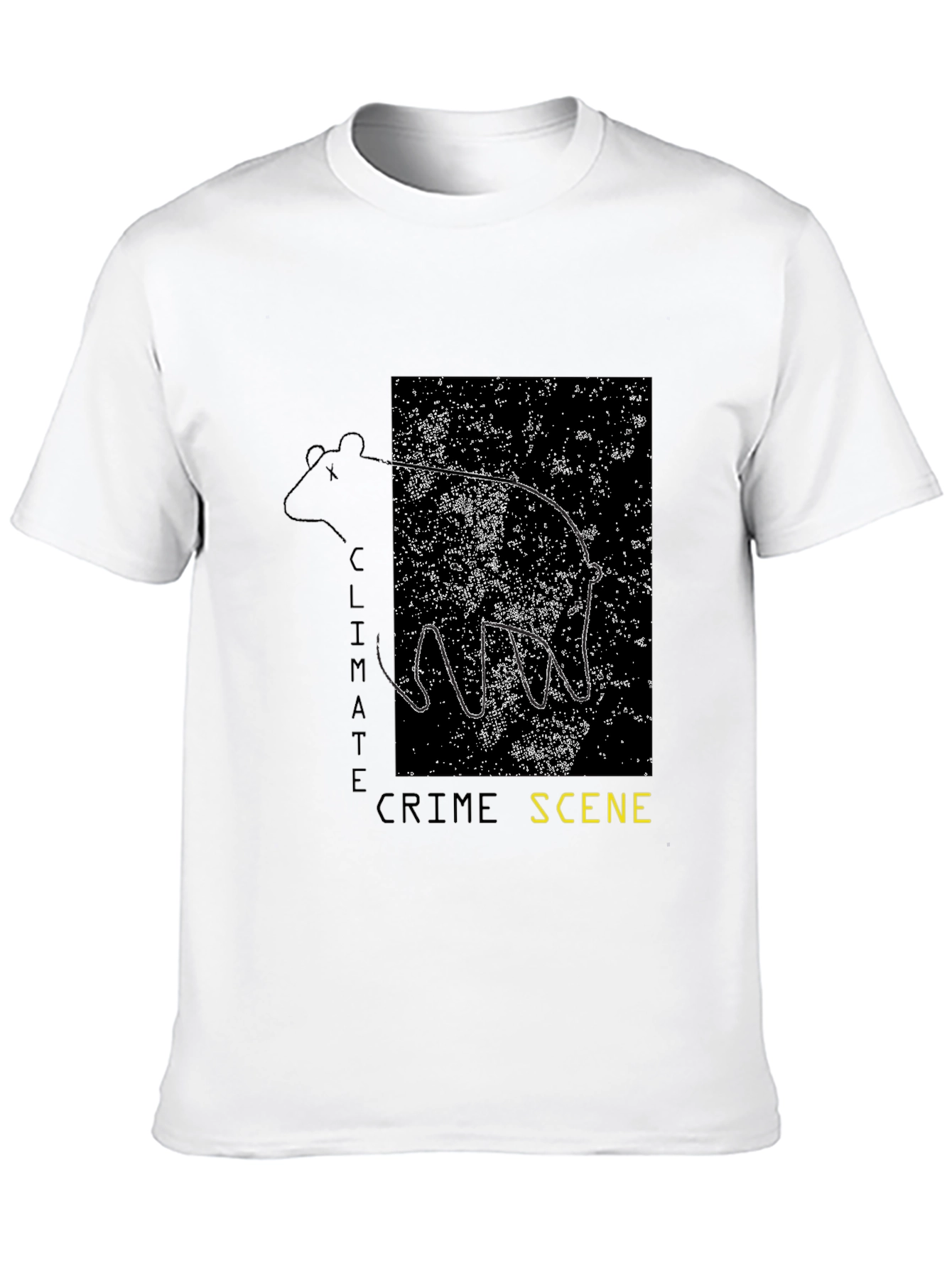 Black Climate Crime Scene T-Shirt view 10