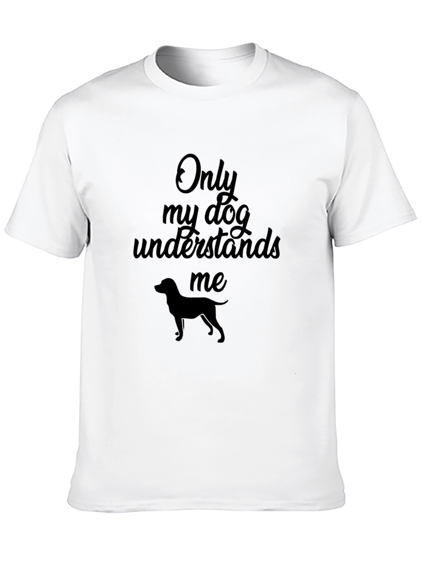 Black Dog Lover T-Shirt: Only My Dog Understands Me view 10