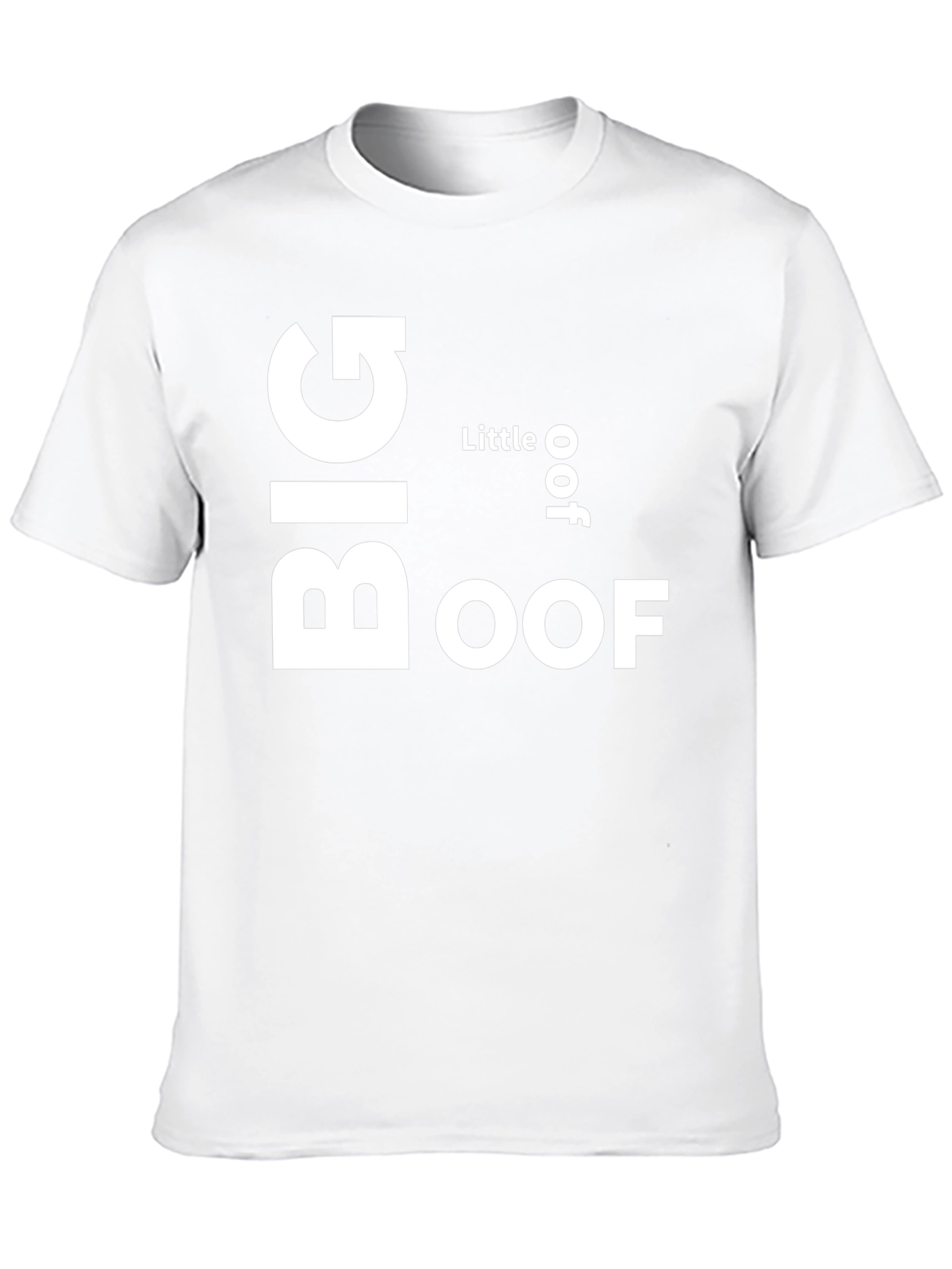 Black Big Oof Graphic Tee - Funny Sarcastic T-Shirt view 10