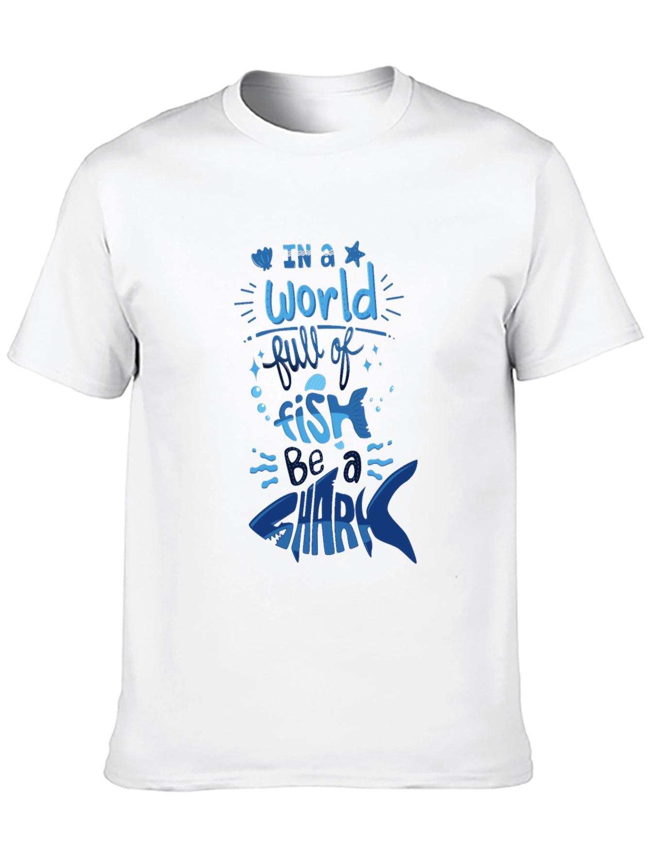 Black Be a Shark T-Shirt - Bold Graphic Tee view 10