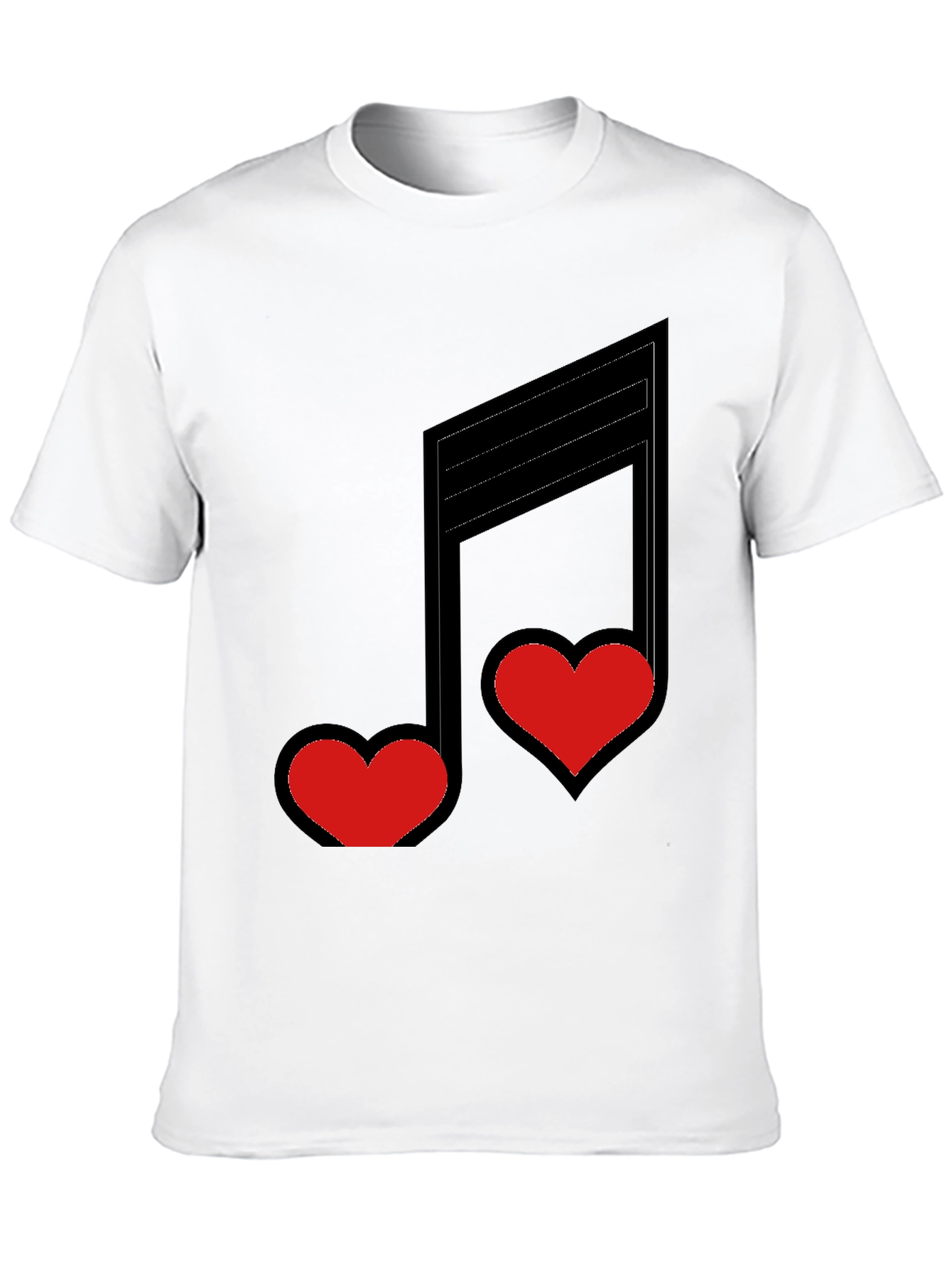 Black Love Notes Black Graphic Tee view 10