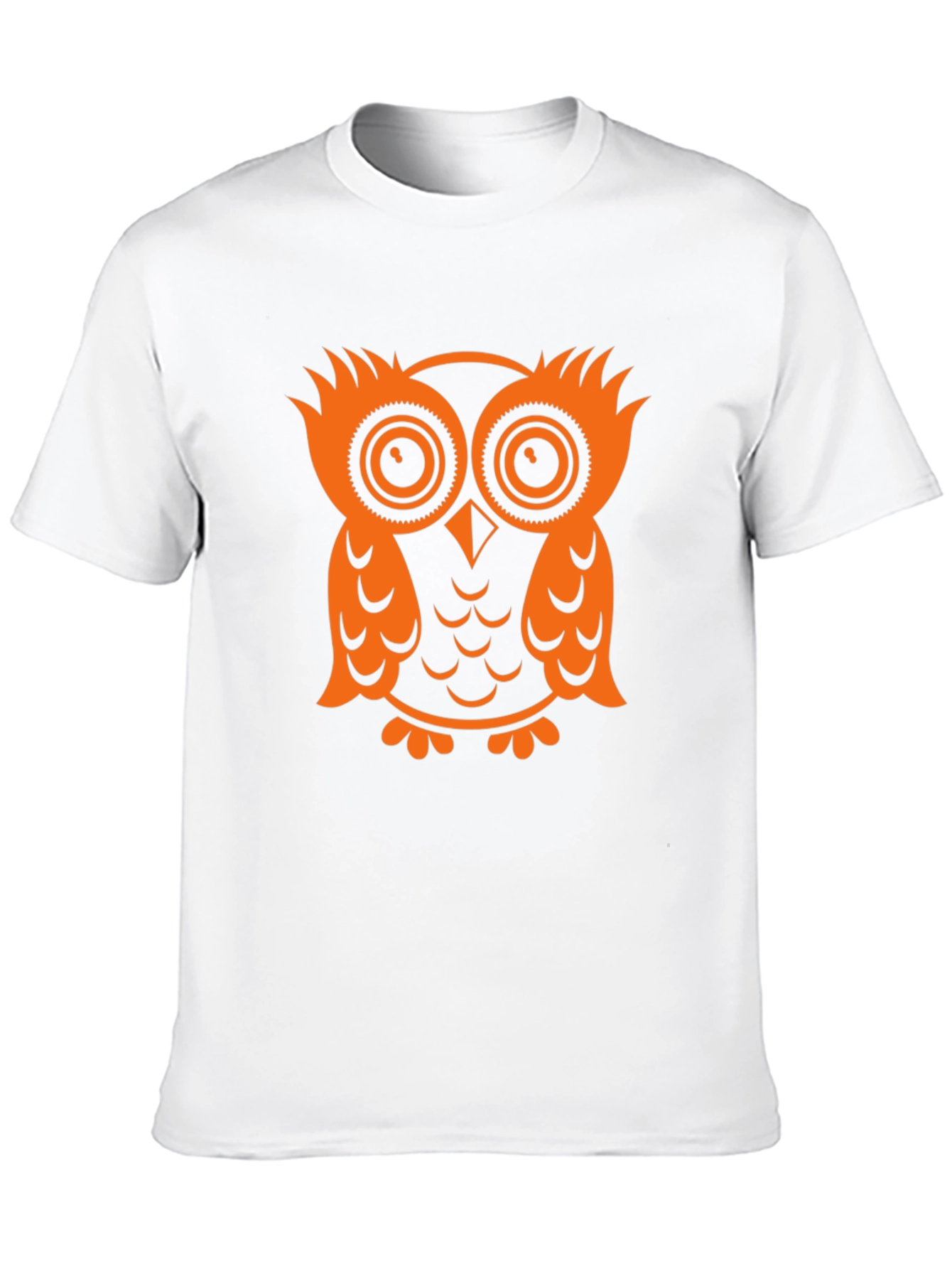 Black Owl Graphic Tee - Black Cotton T-Shirt view 10