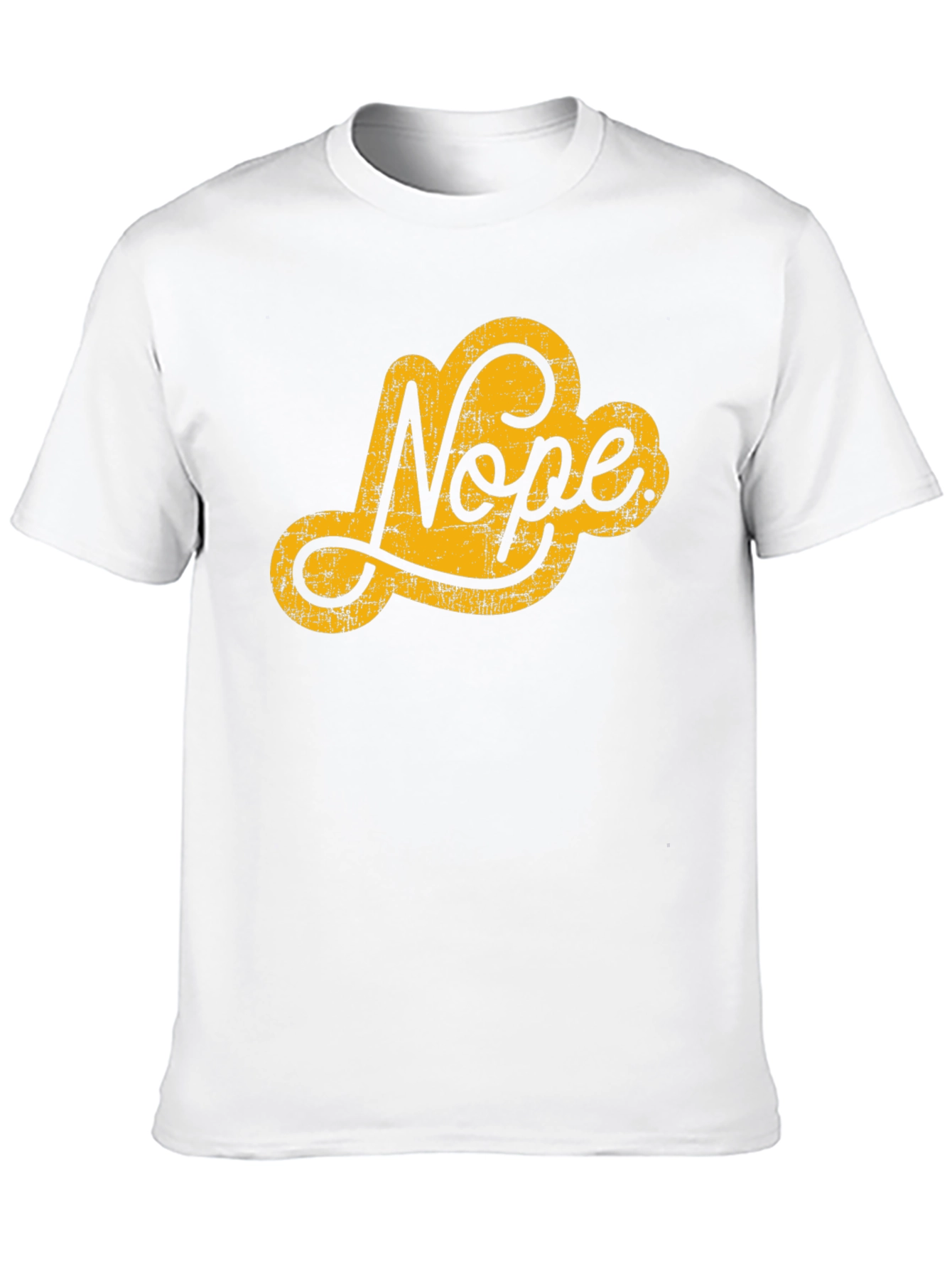Black Nope Graphic Tee - Black Crew Neck T-Shirt view 10