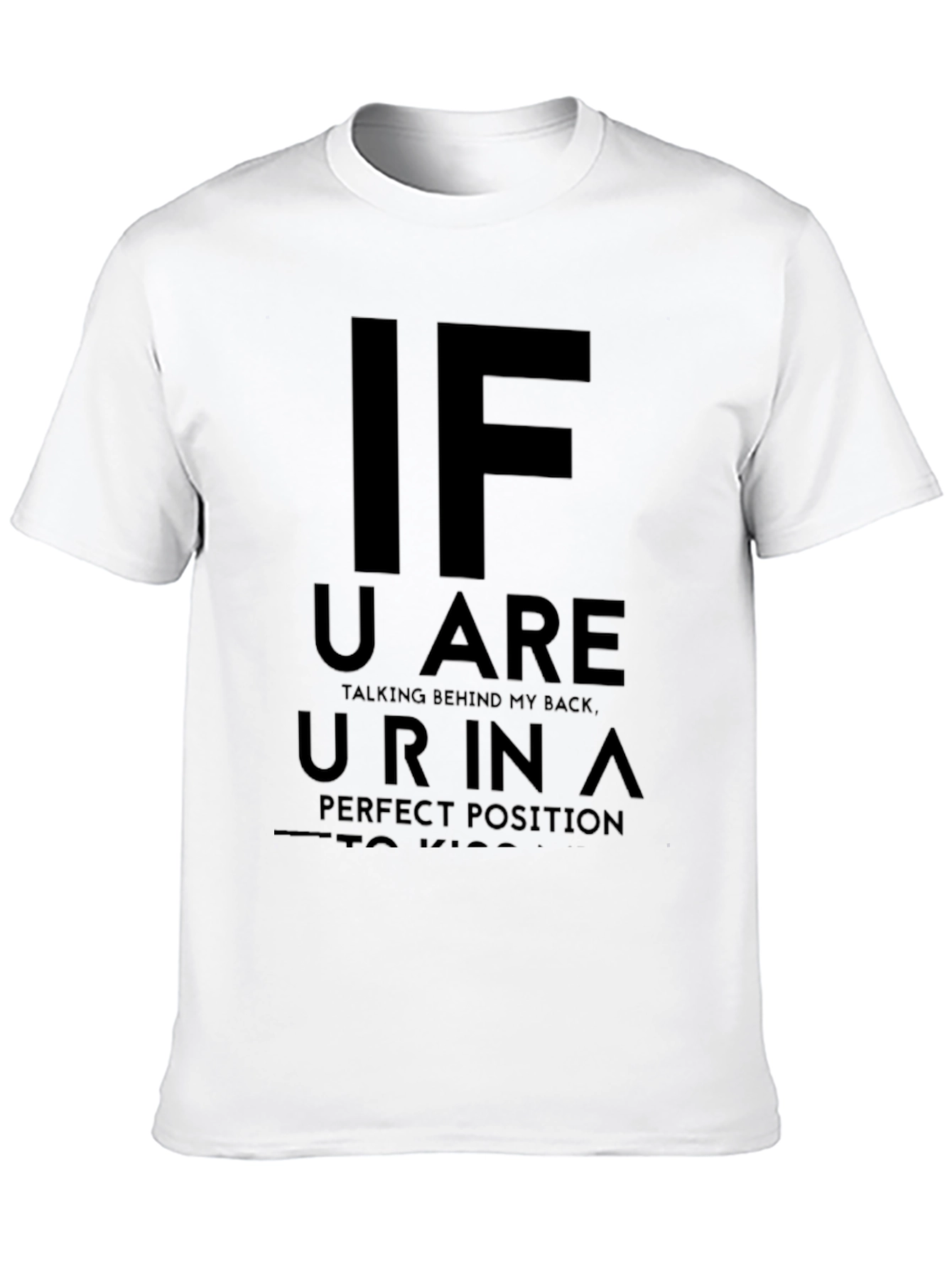 Black Funny Graphic Tee - Talking Behind My Back T-Shirt view 10