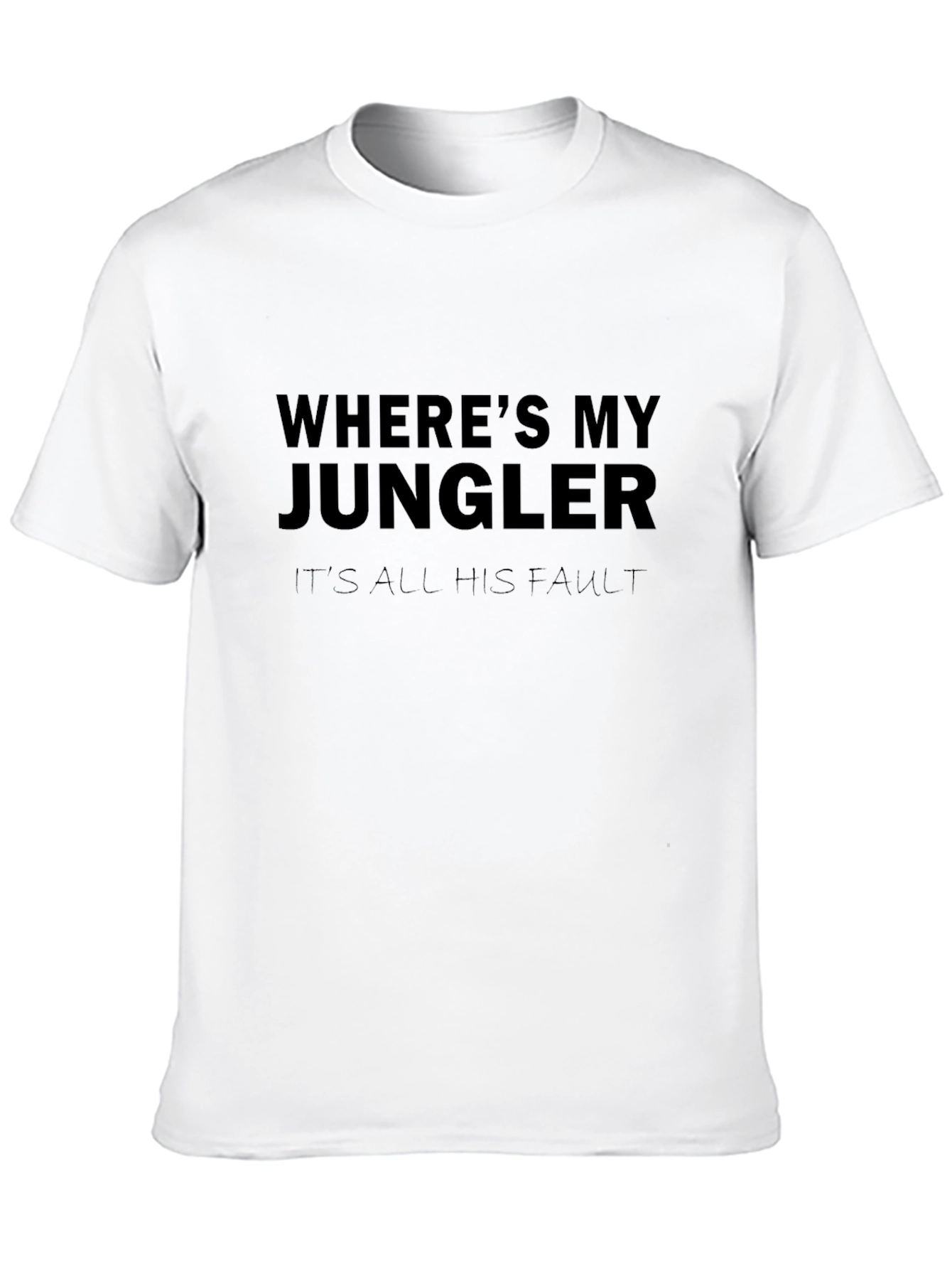 Black Where's My Jungler T-Shirt view 10