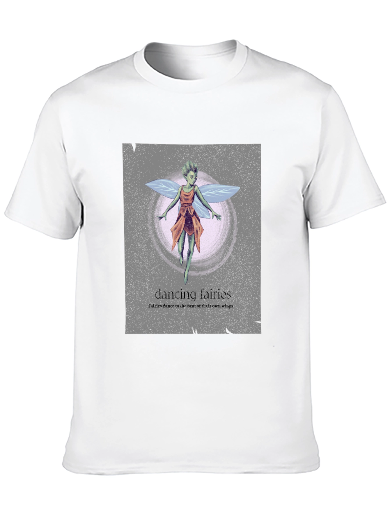Black Dancing Fairies Graphic Tee - Unique Design, Soft Cotton view 10