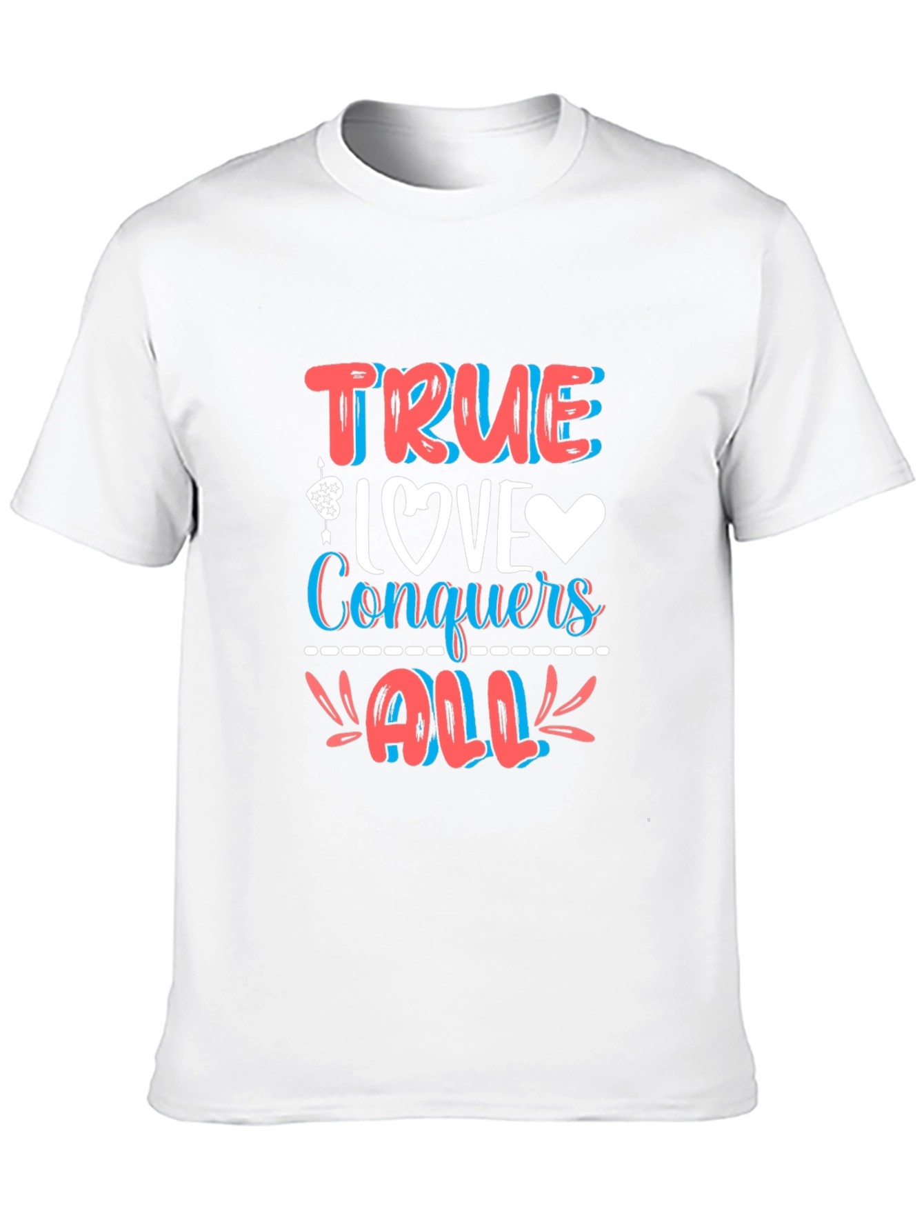 Black True Love Conquers All Graphic Tee - Stylish Comfort Fit view 10