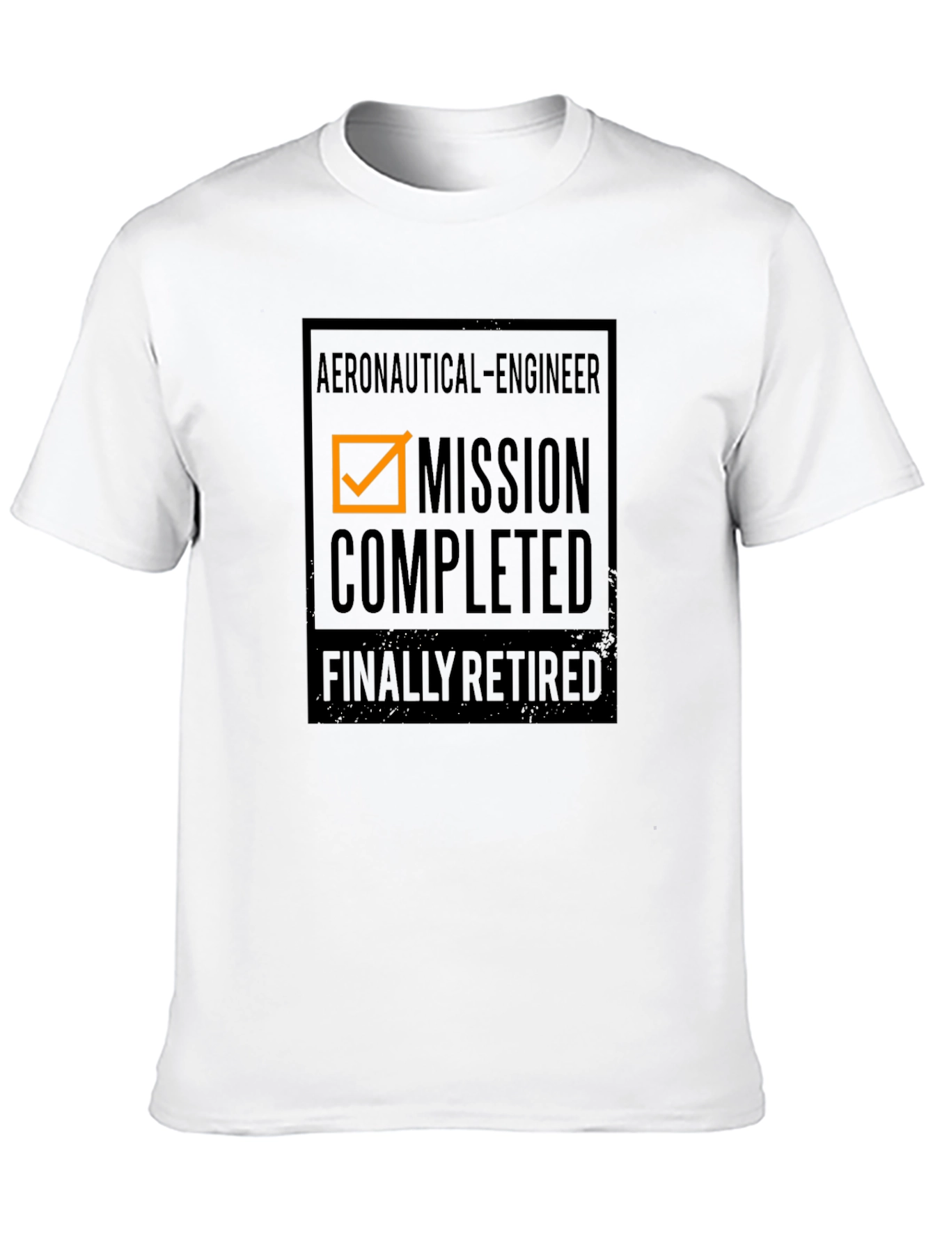 Black Aeronautical Engineer Mission Completed T-Shirt view 10