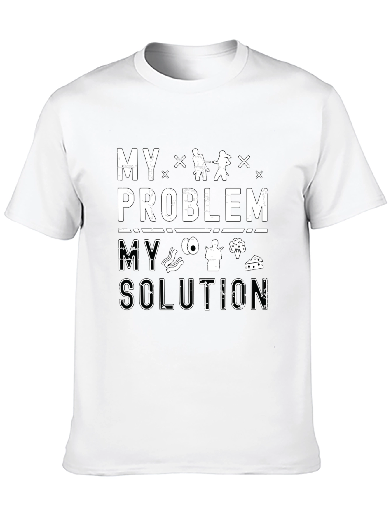 Black Fishing & Food Solution T-Shirt view 10