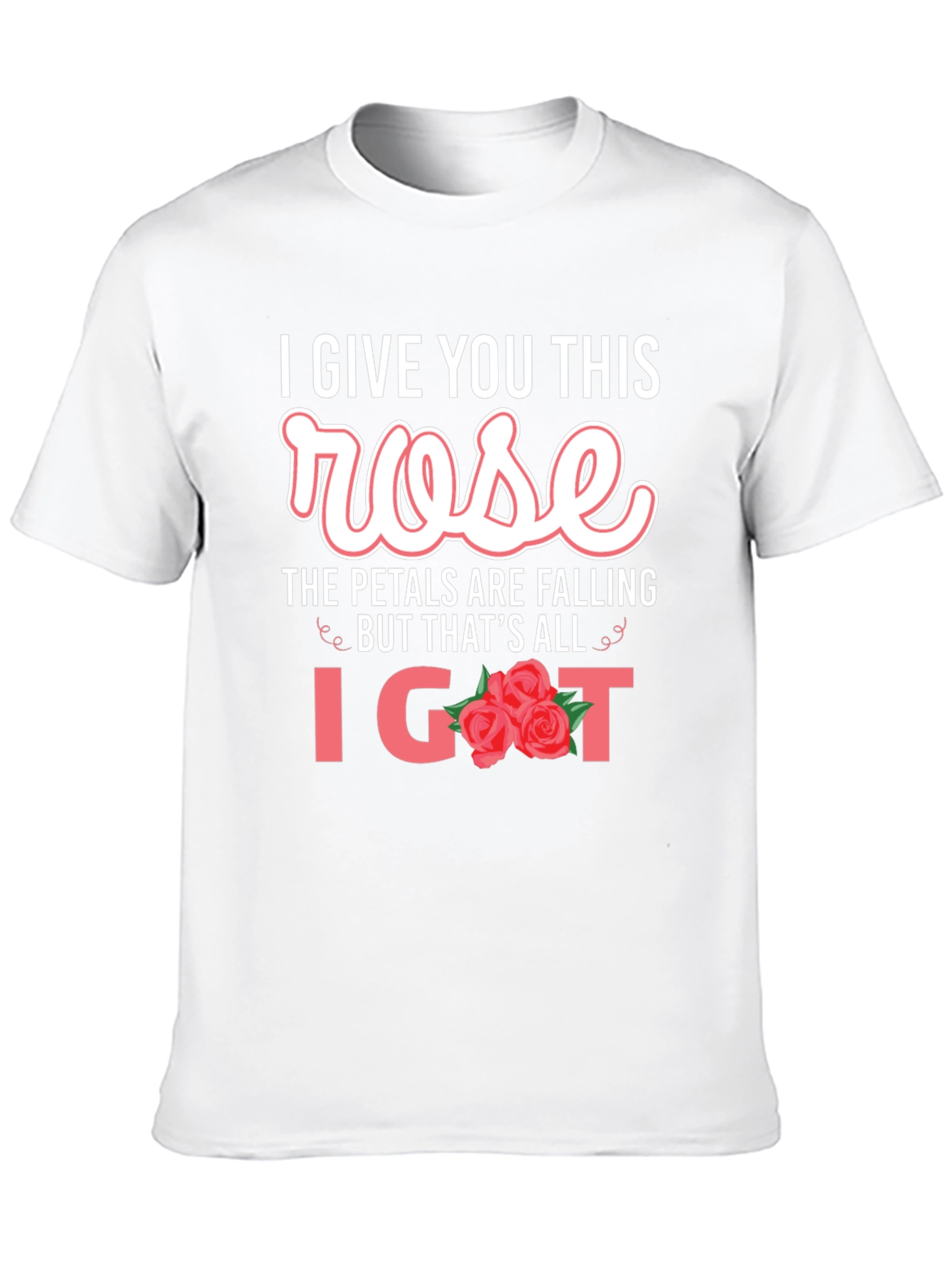 Black I Give You This Rose Graphic T-Shirt view 10