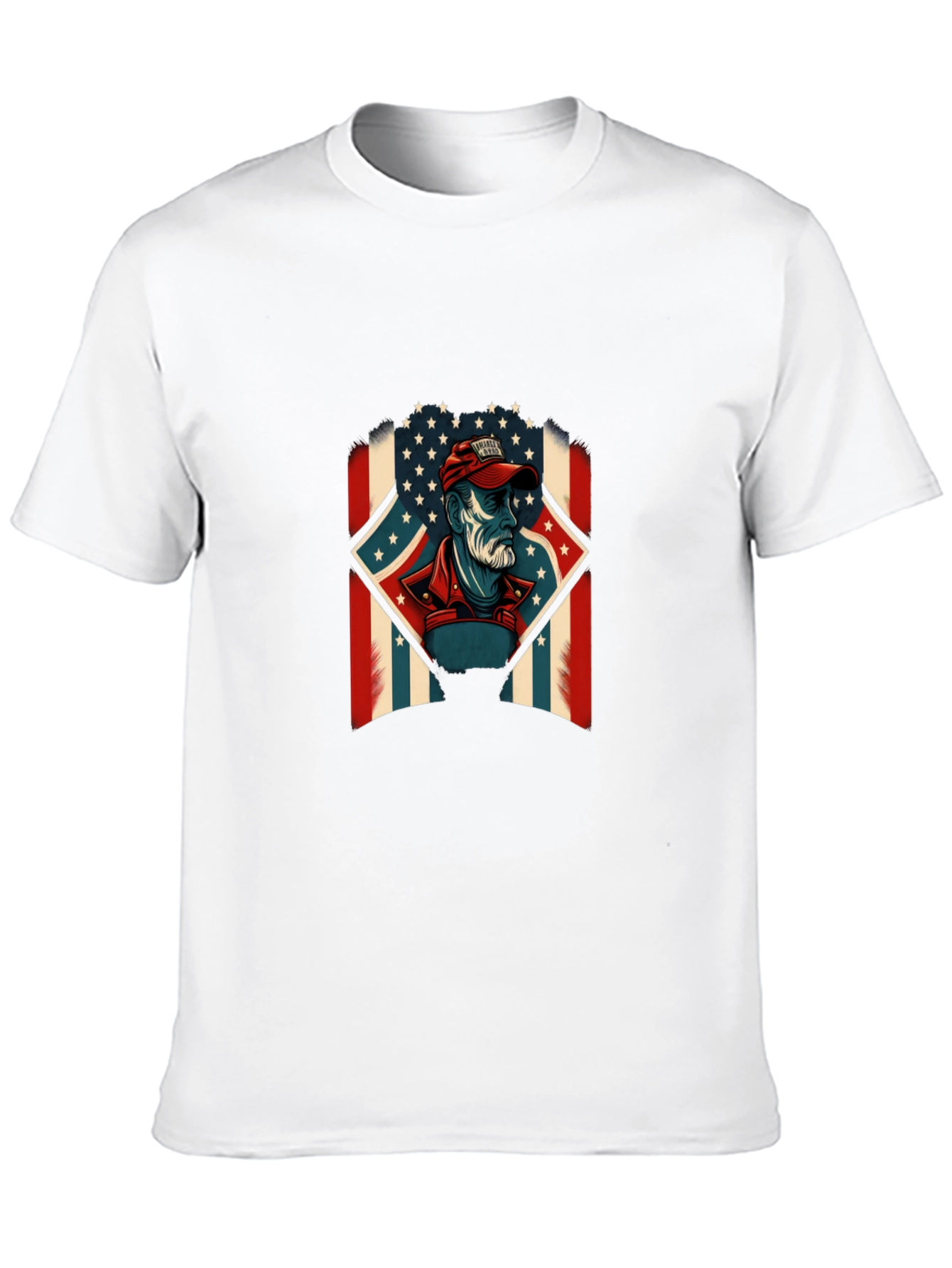 Black American Patriot Graphic T-Shirt - Patriotic Design view 10